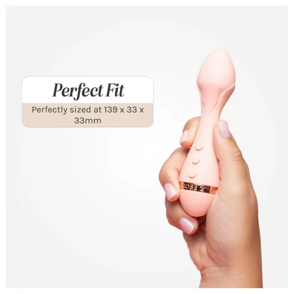 Vush Fleur - akumulatorski, vodootporni masažni vibrator (ružičasti)