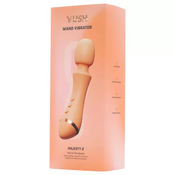 Vush Majesty 2 - vibratorski masažer na punjenje, vodootporan - narančasta