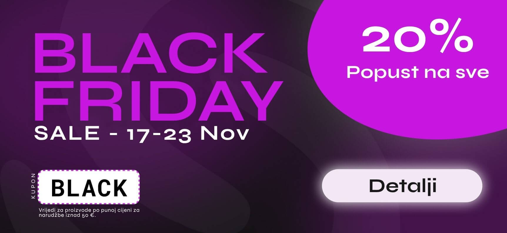 Black Friday 20% popust na sve | Desirel.hr Sex Shop