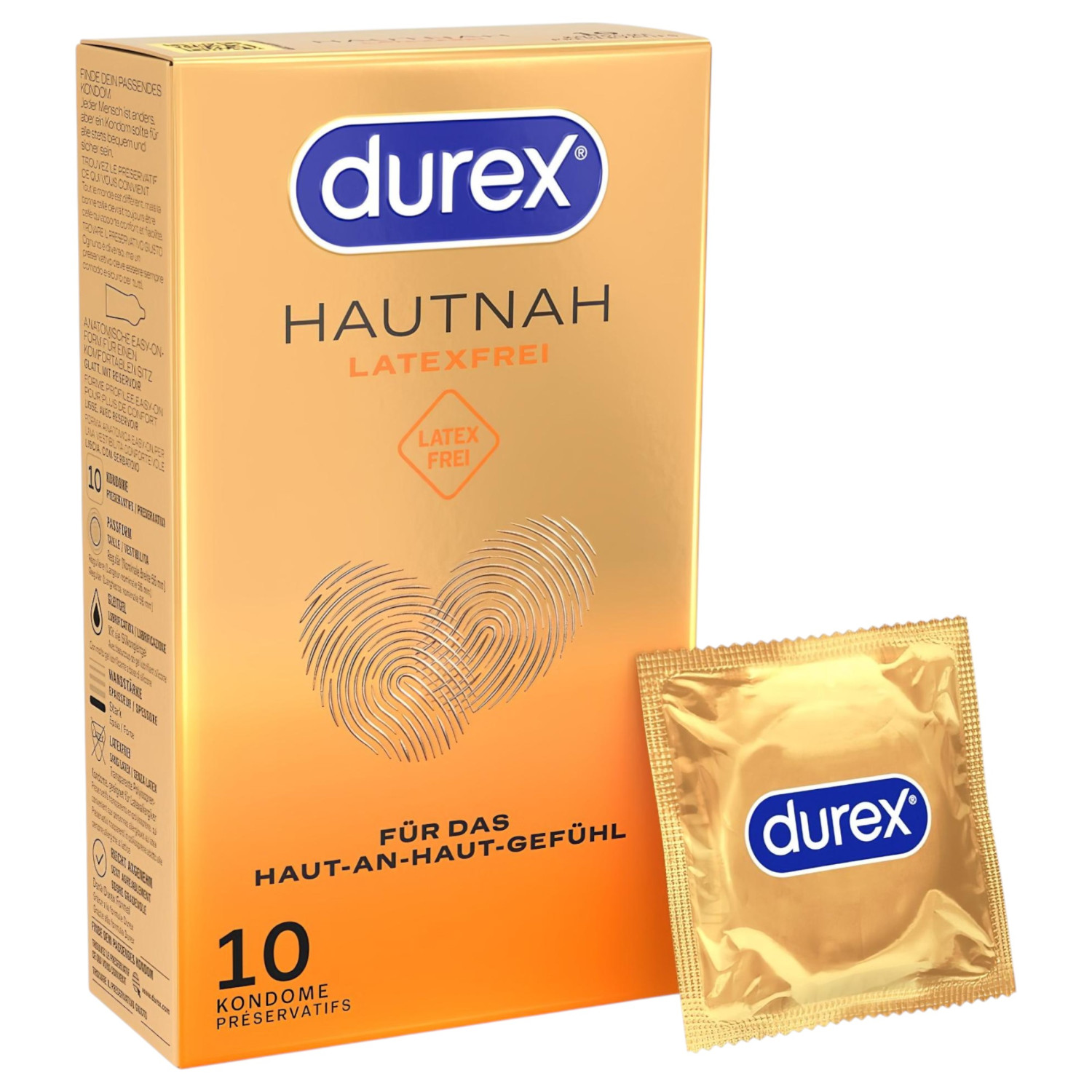 Durex Hautnah - lateks bez kondoma - 10 komada