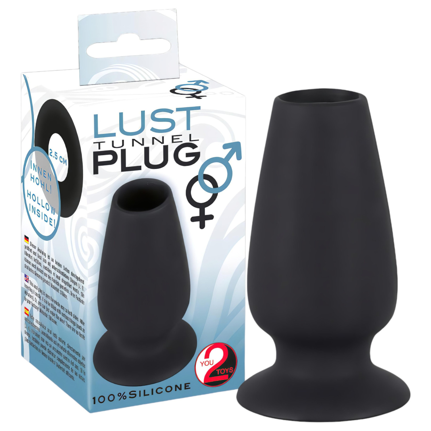 You2Toys - analni dilatator s otvorom - crni