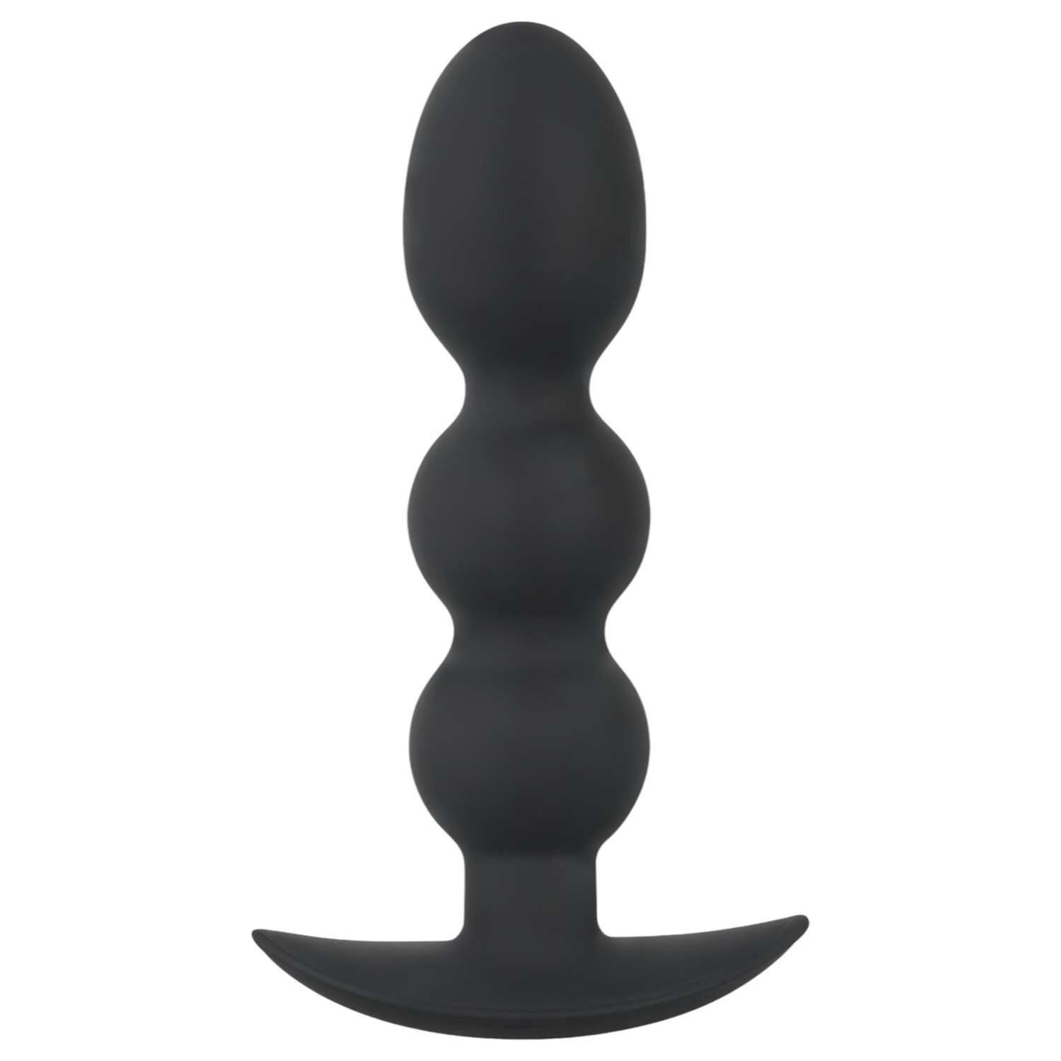 Black Velvets Heavy - crni kuglasti analni čep od 145 g