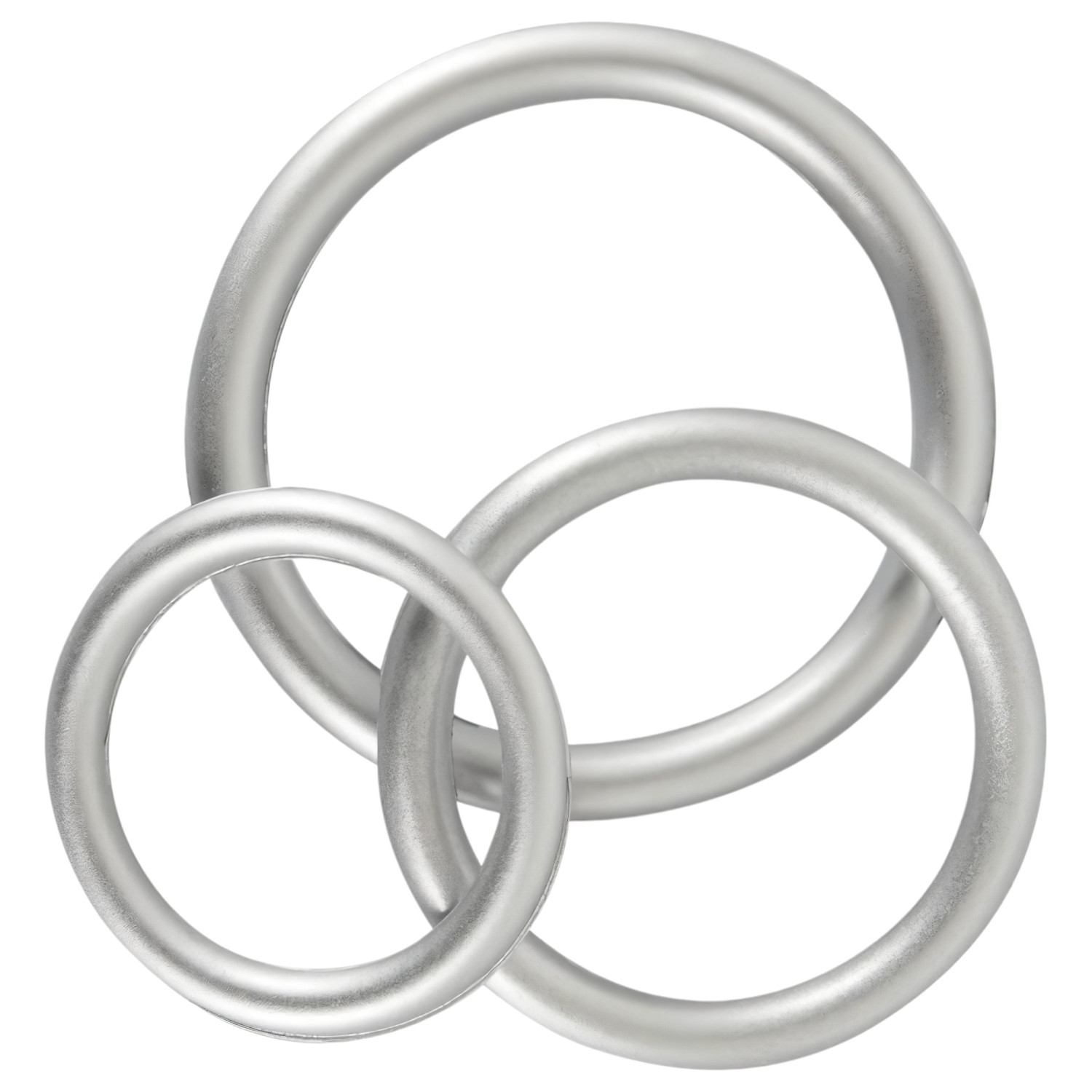 You2Toys Metallic - set silikonskih prstenova za penis (3 komada)