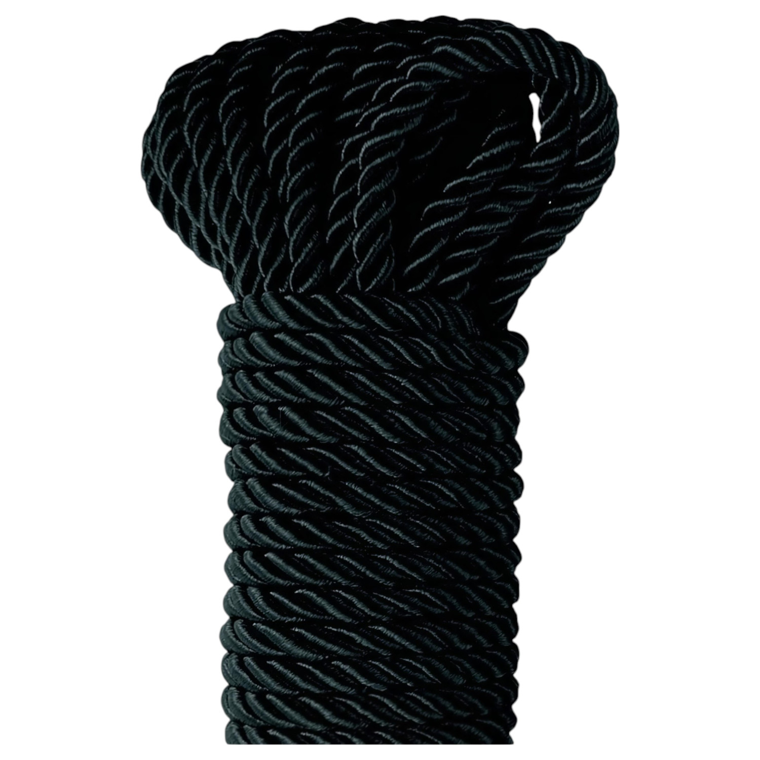 Fetish Silky Rope - shibari bondage uže (10 m, crna)