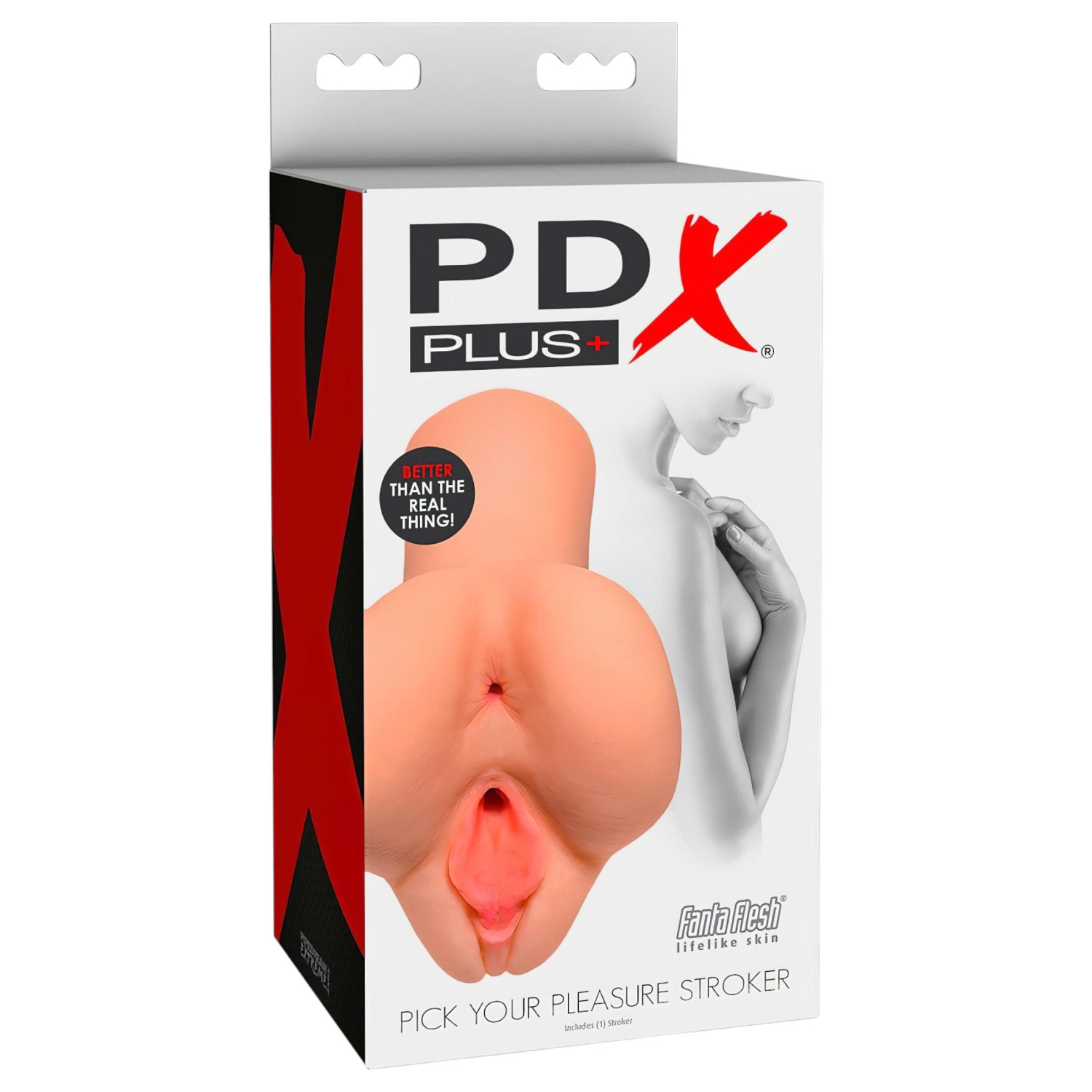 PDX Pick Your Pleasure - 2u1 realistični masturbator (prirodne boje)