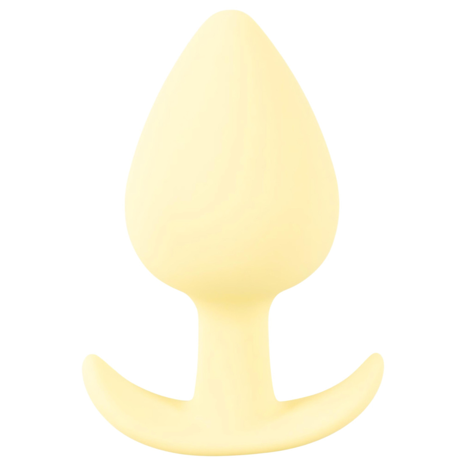 Cuties Mini Butt Plug - silikonski analni čep (žuti, 3,1 cm)