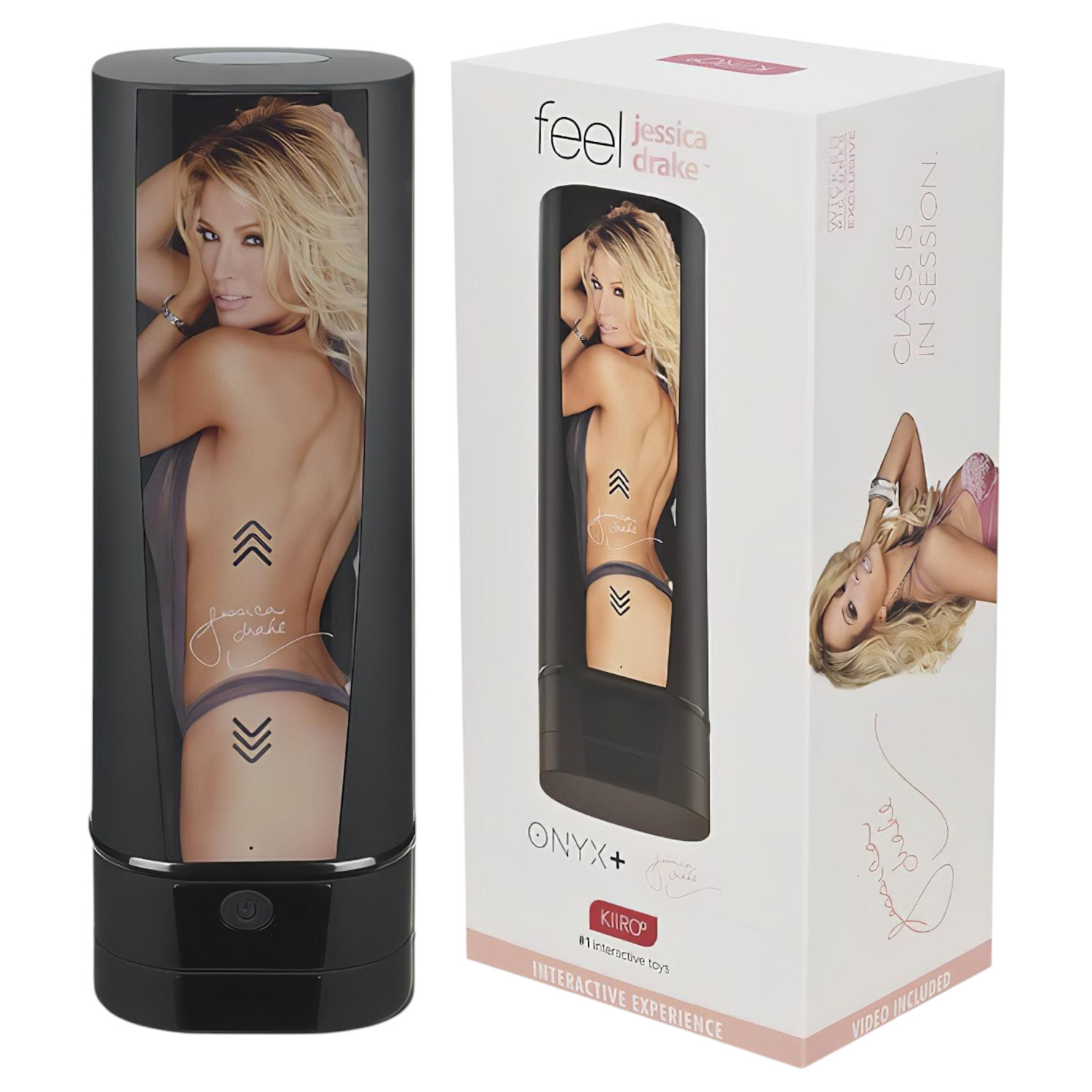 Kiiroo Onyx+ Jessica Drake - interaktivni masturbator - crni