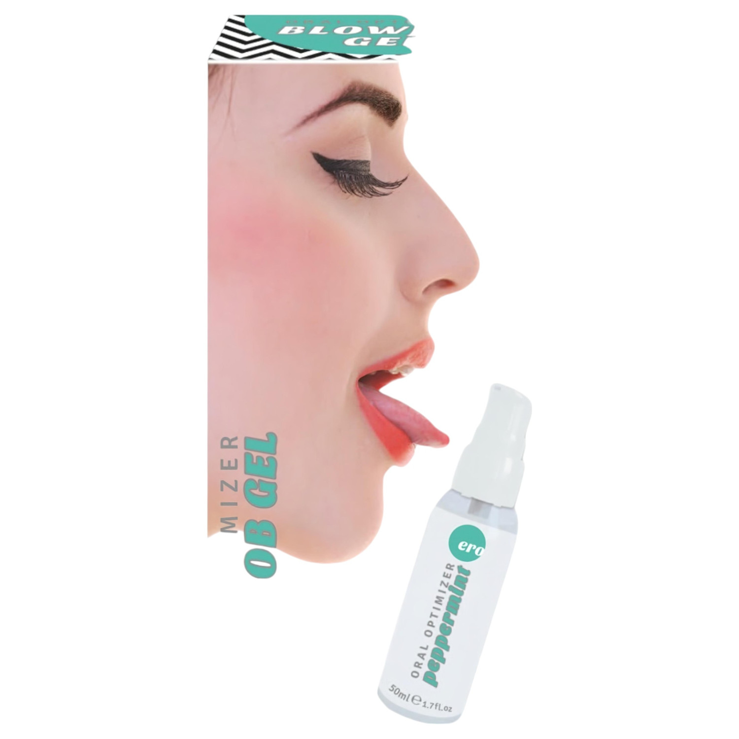 HOT - Blowjob Gel - oralni lubrikant gel - menta (50 ml)