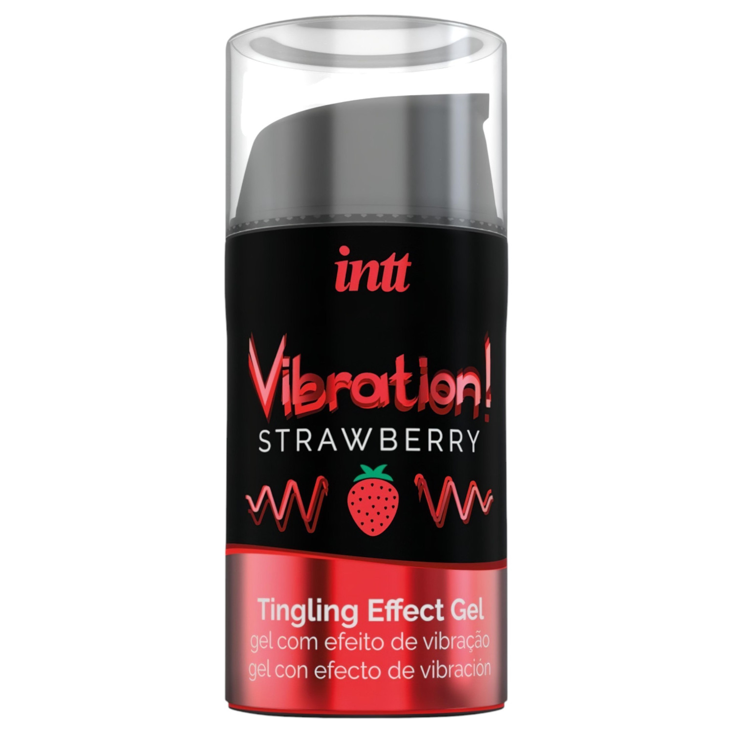 Intt Vibration! - tekući vibrator - jagoda (15 ml)