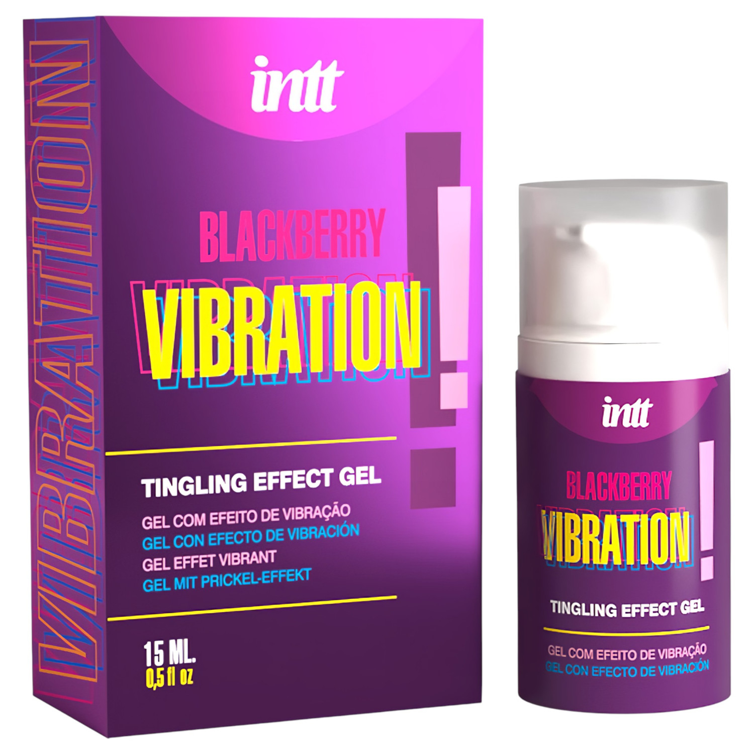 Intt Vibration! - tekući vibrator - kupina aroma - 15ml