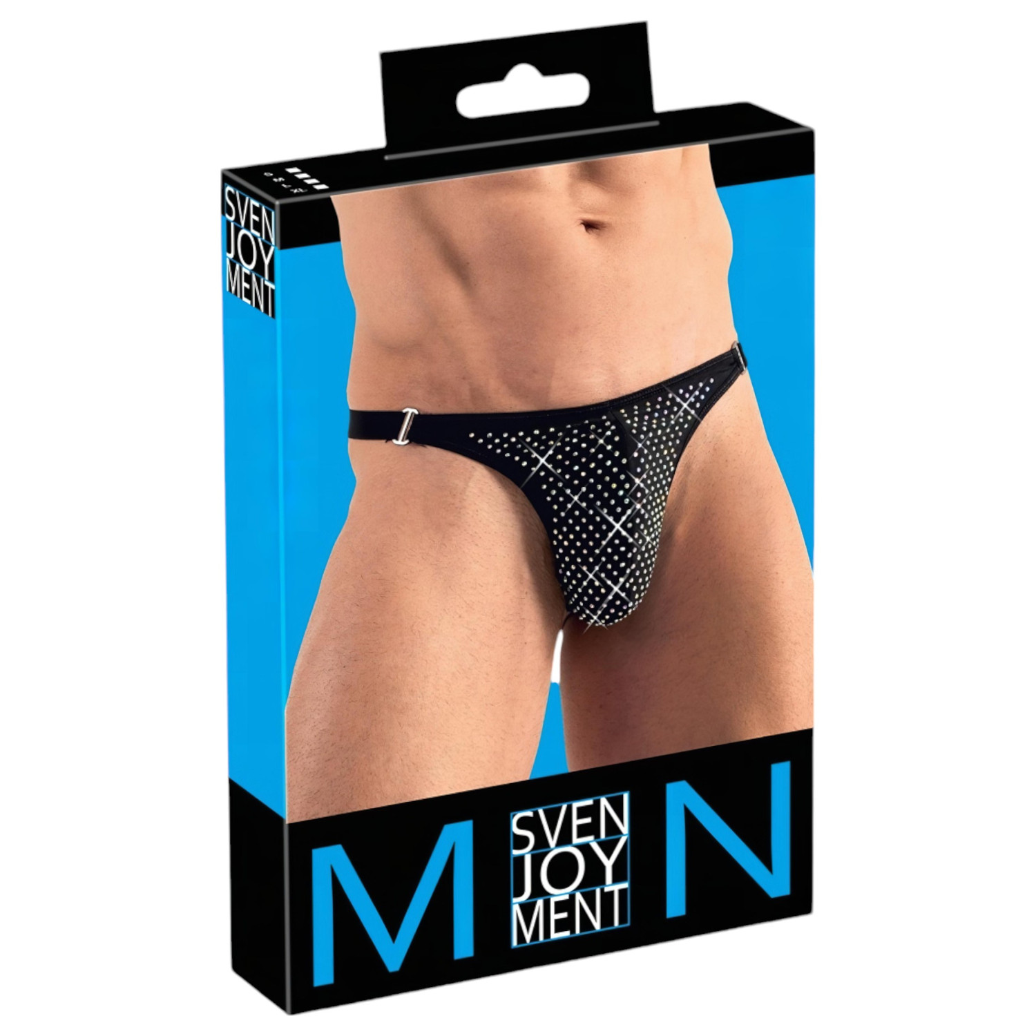 Svenjoyment - muške tange sa cirkonima - crna - M
