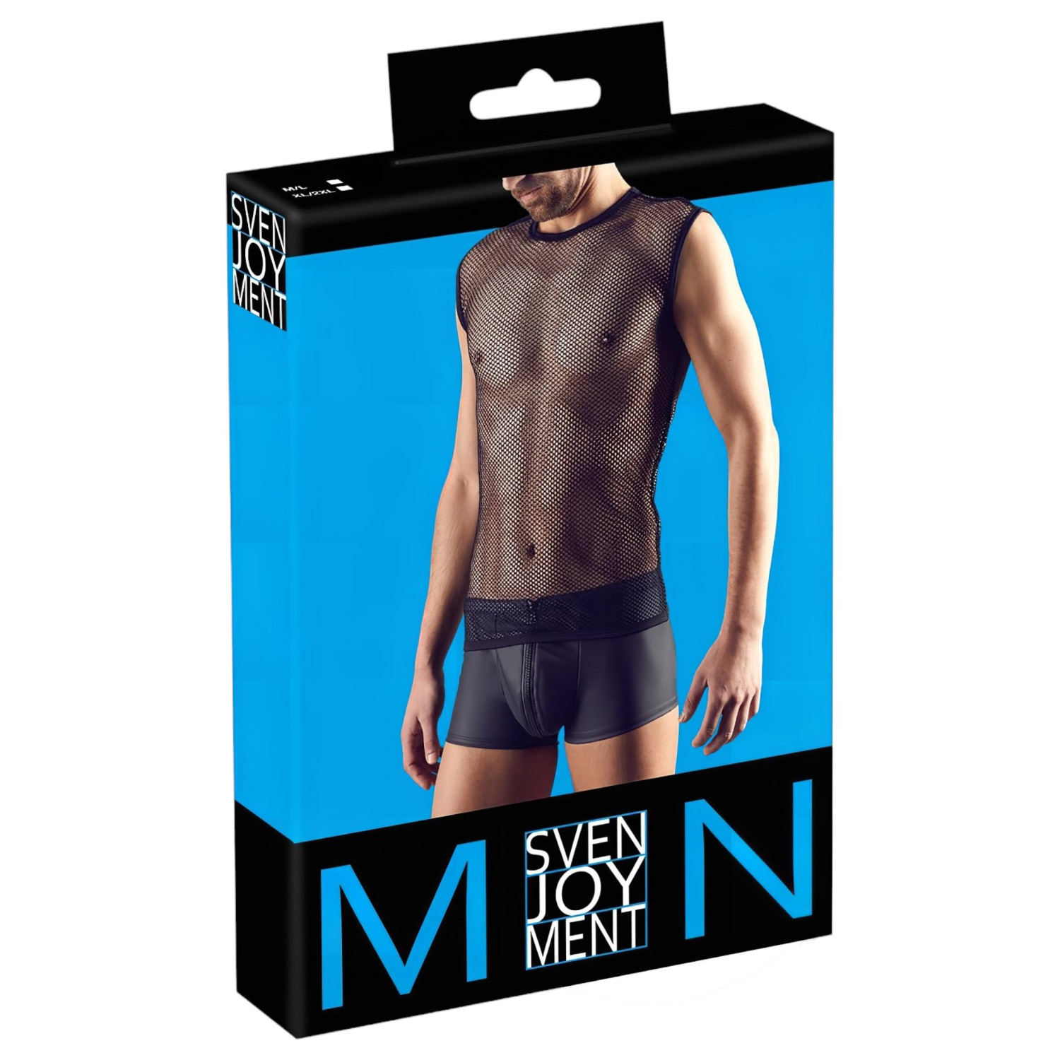 Svenjoyment - mrežasti top - crna