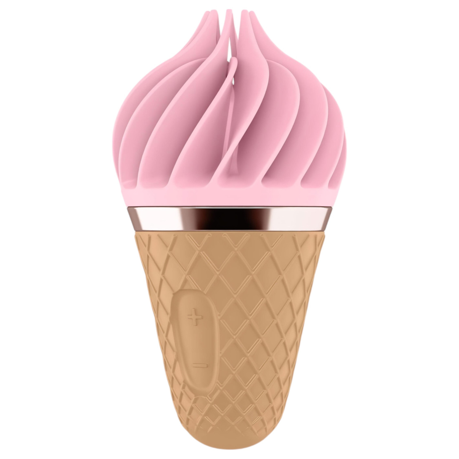Satisfyer Sweet Treat - akumulatorski, rotirajući vibrator za klitoris (roza-smeđa)