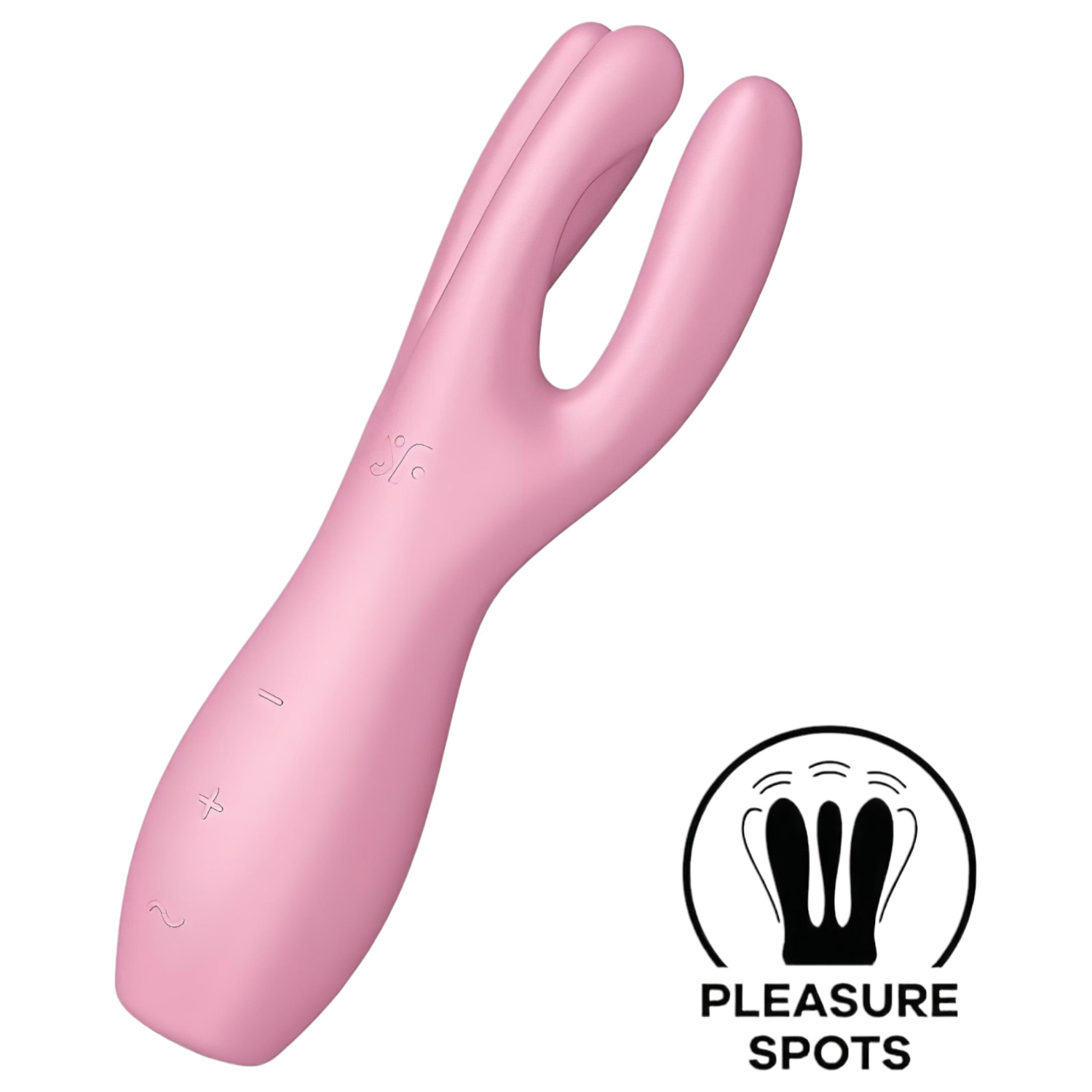 Satisfyer Threesome 3 - akumulatorski vibrator za klitoris (ružičasti)