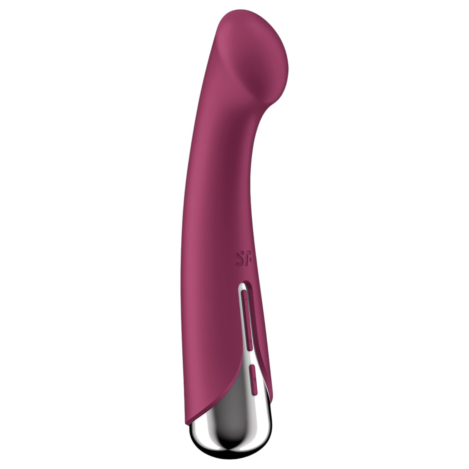 Satisfyer Spinning G-Spot 1 - vibrator za G-točku s rotirajućom glavom (crveni)