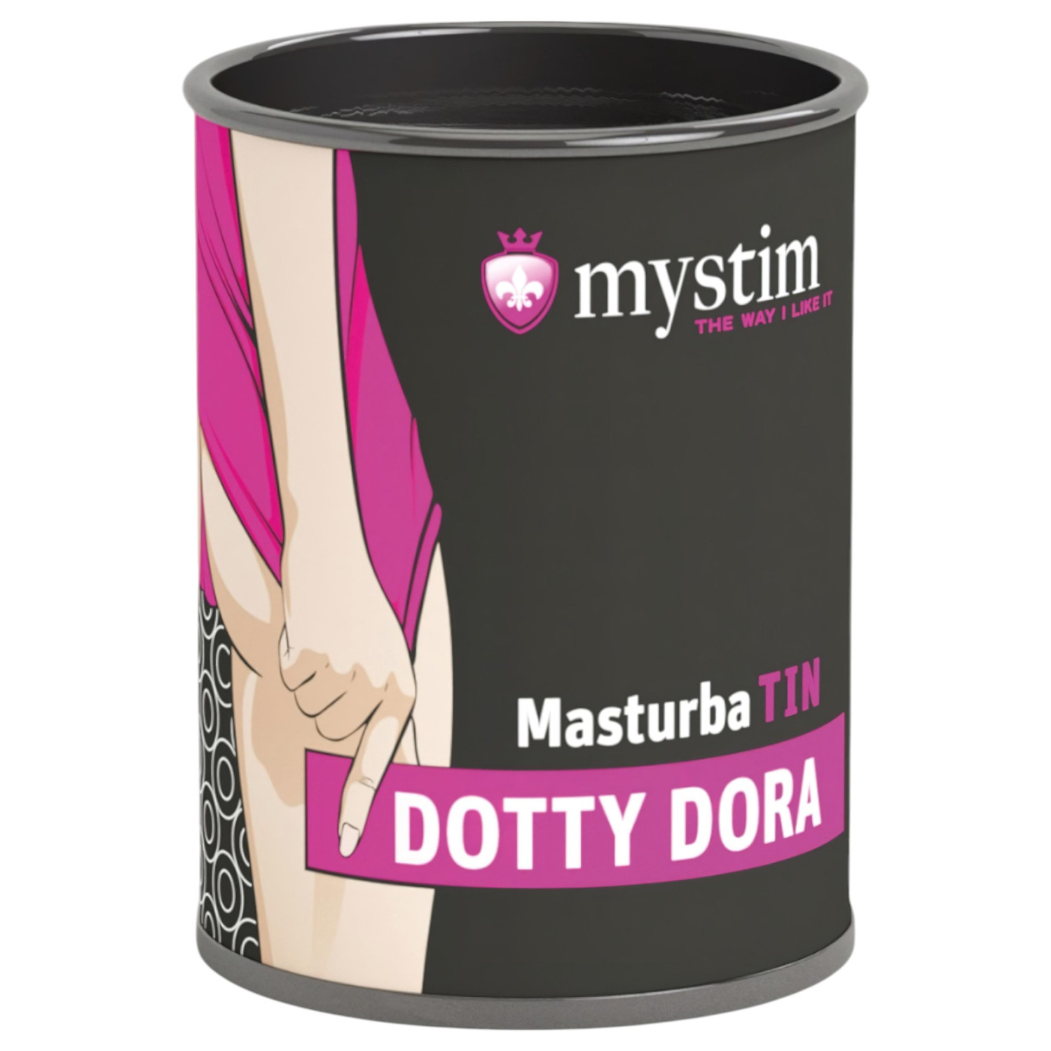 Mystim MasturbaTIN Dotty Dora - točkasti masturbator - bijeli
