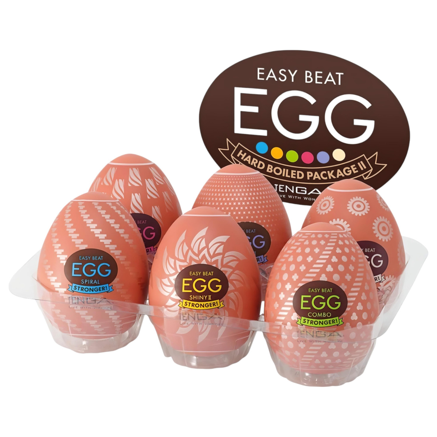 TENGA - Masturbator jaja set - jača stimulacija - 6 komada