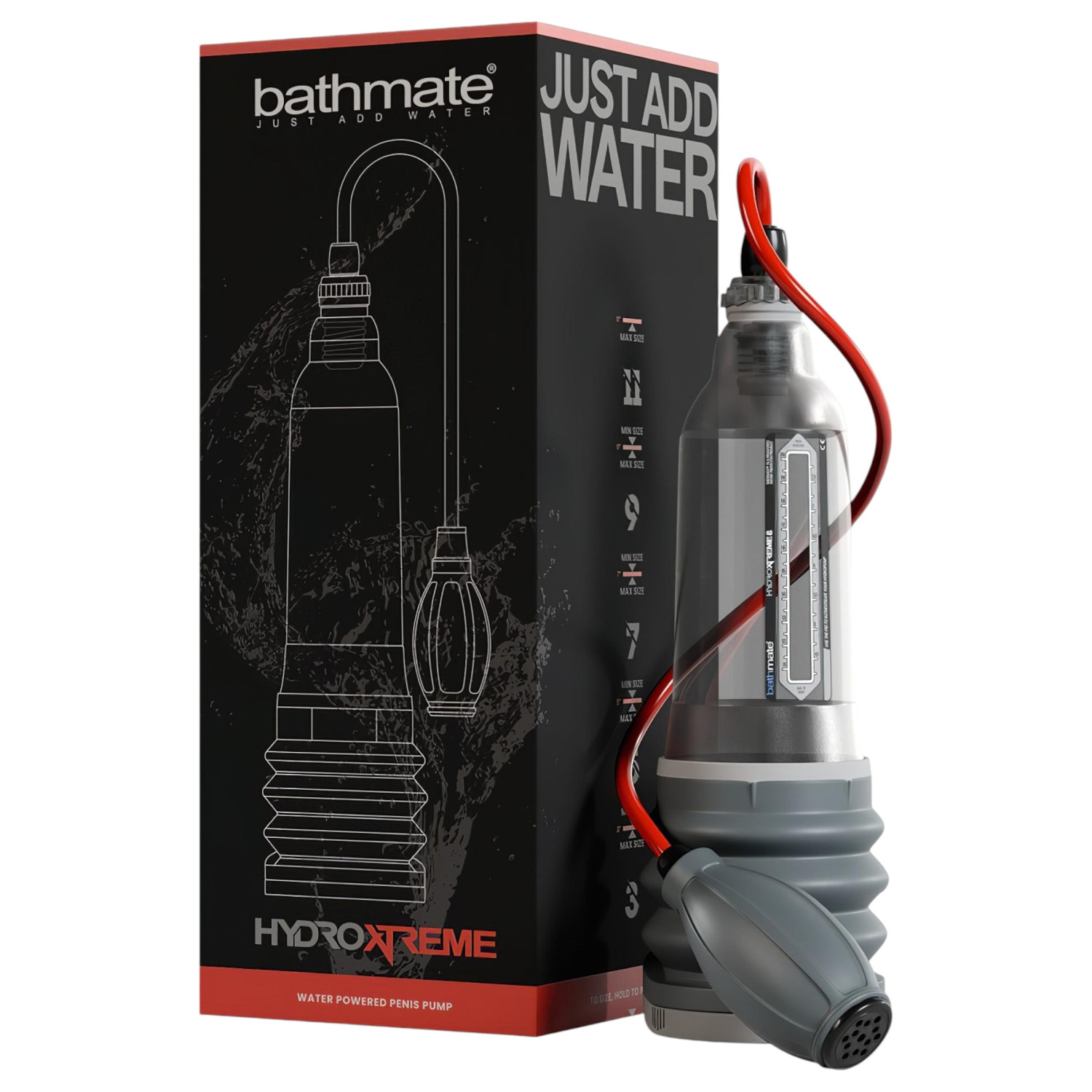 Bathmate HydroXtreme 8 - hidraulični set za penis pumpu (proziran)