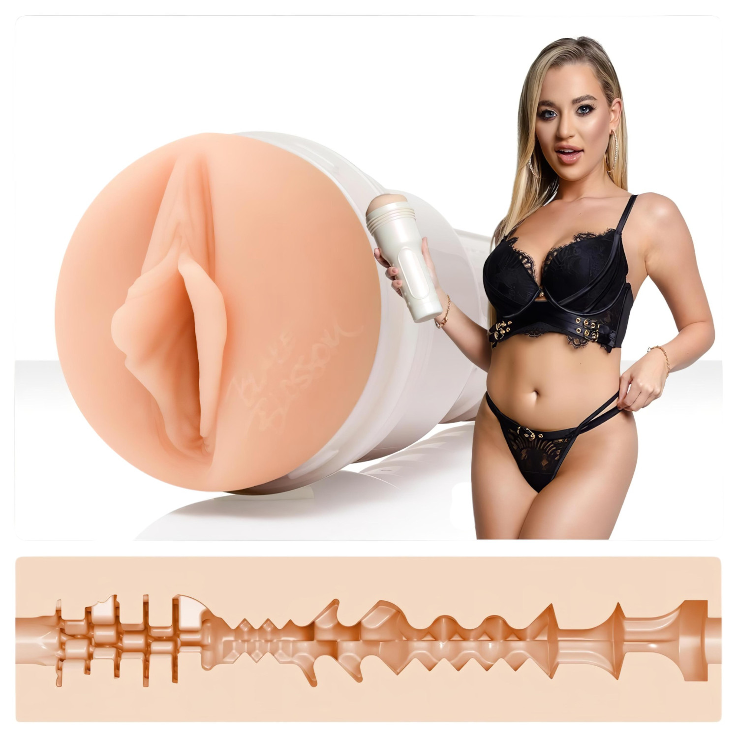 Fleshlight Blake Blossom Bombshell - realistična umjetna vagina - natur