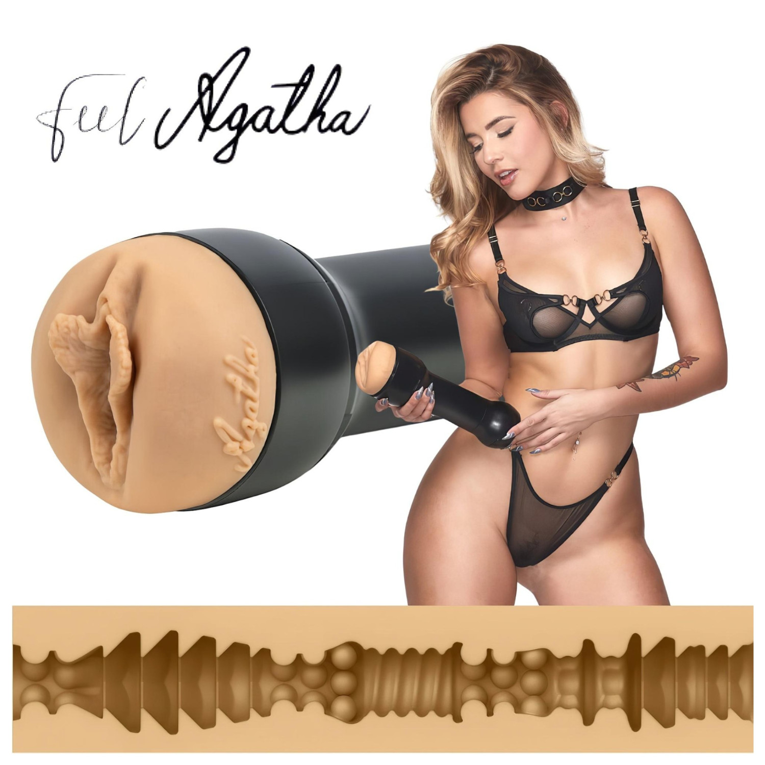 Kiiroo Agatha Vega - masturbator za muškarce - PowerBlow kompatibilan - natur