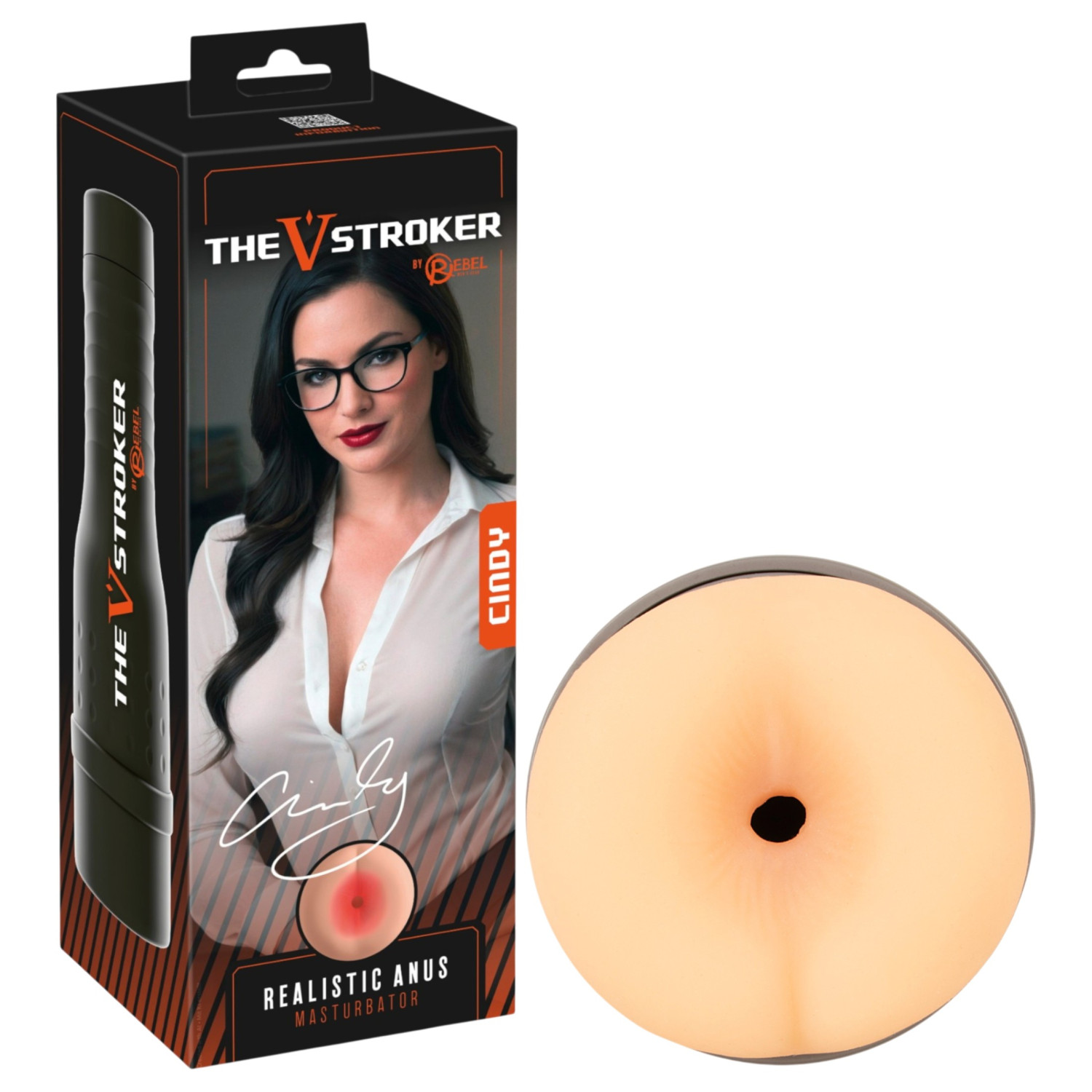 Rebel The V-Stroker Cindy - realistična umjetna guza masturbator (u boji kože)