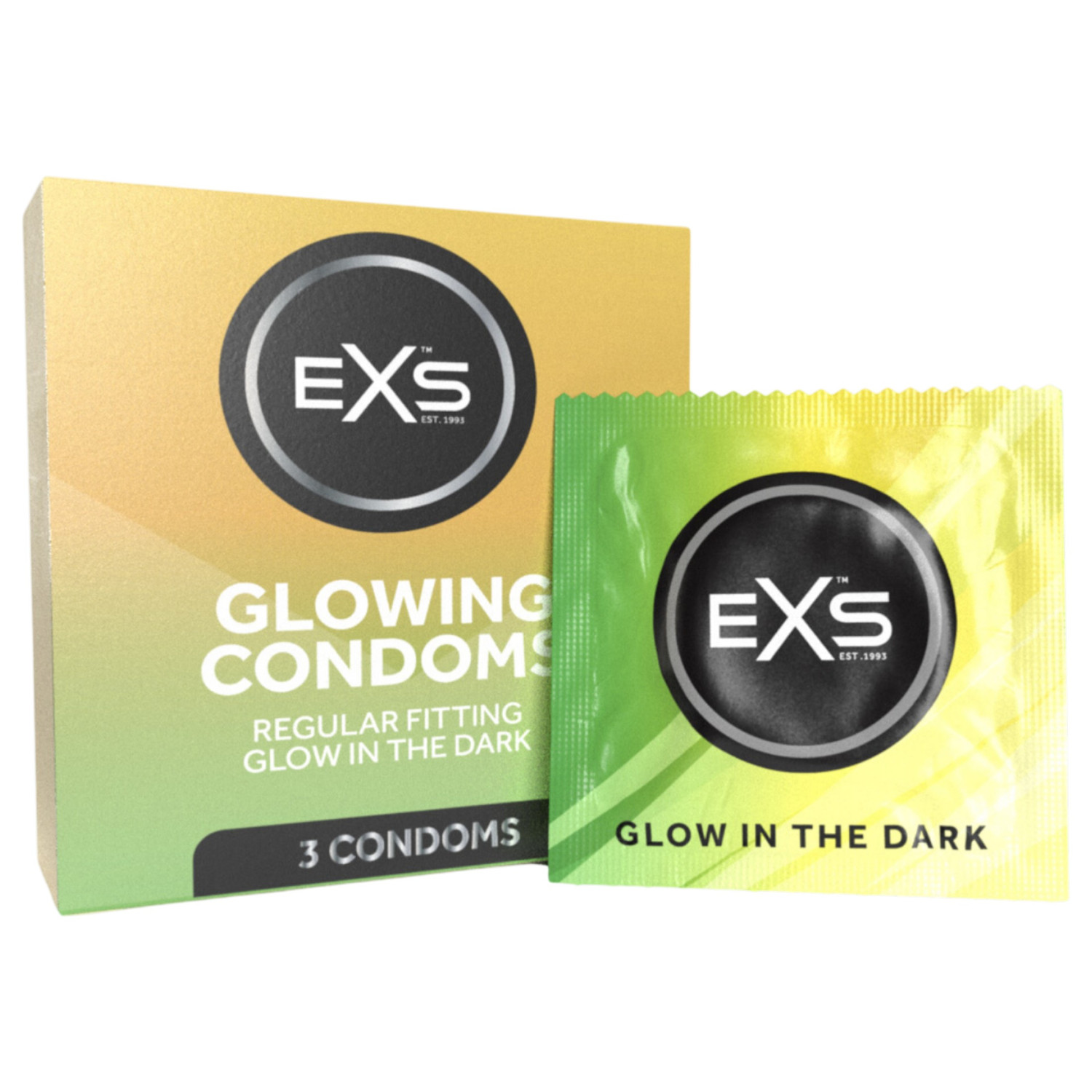 EXS Glow - svjetleći kondom (3 kom)