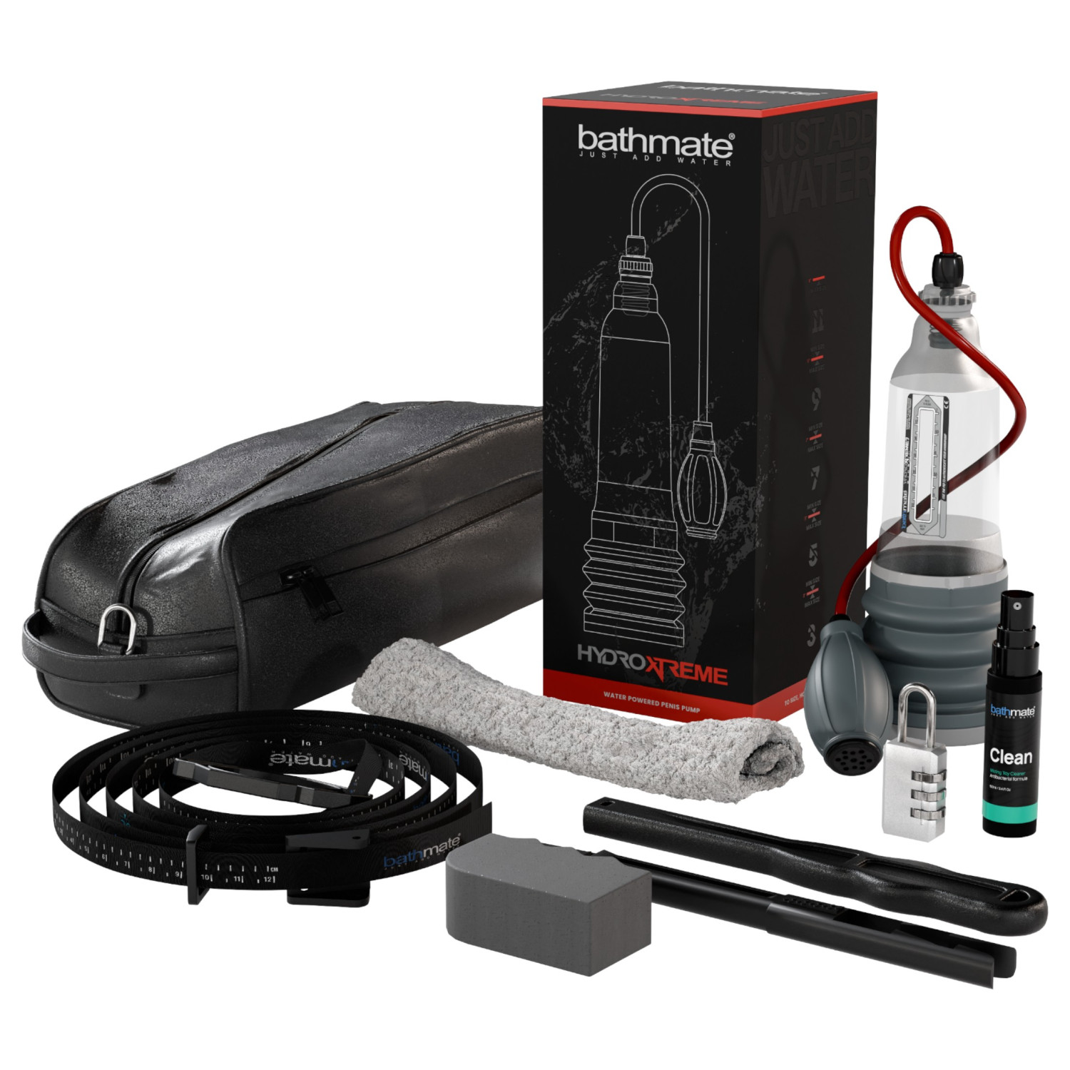Bathmate HydroXtreme 7 Wide Boy - set hidropumpe (prozirno)