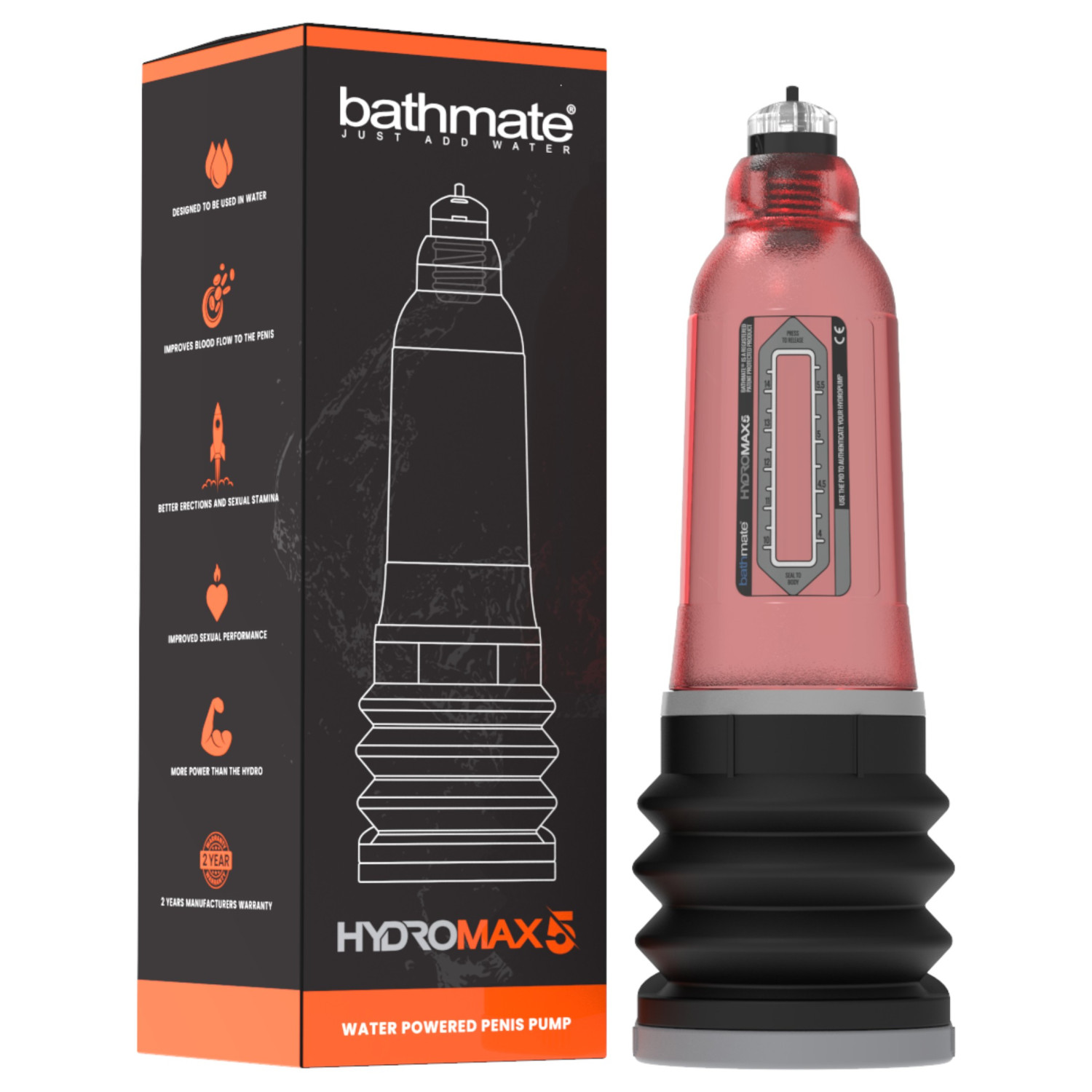 Bathmate Hydromax5 - hidropumpa (crvena)