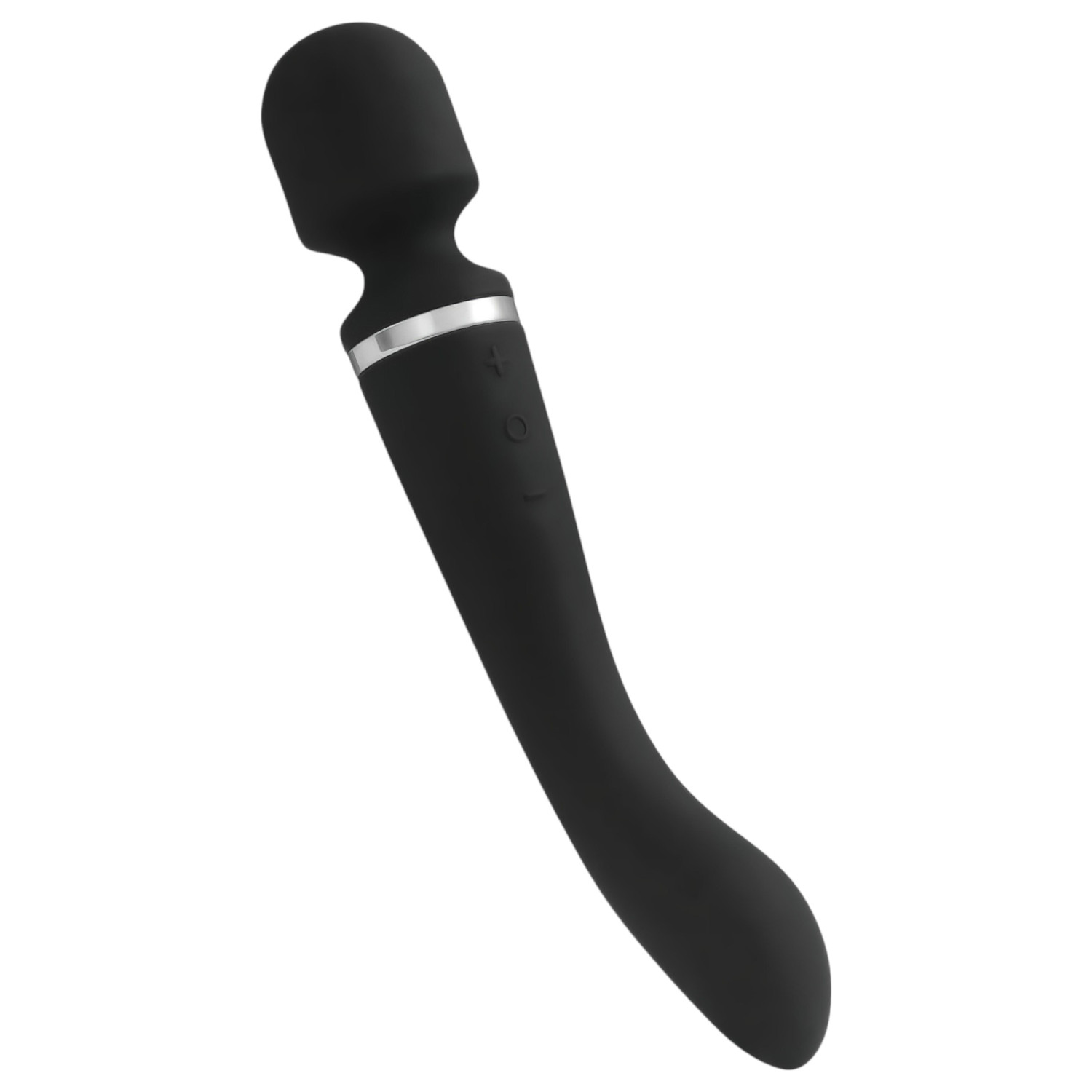 Lonely Lodi - vibrator i masažer 2u1 - crni - punjivi