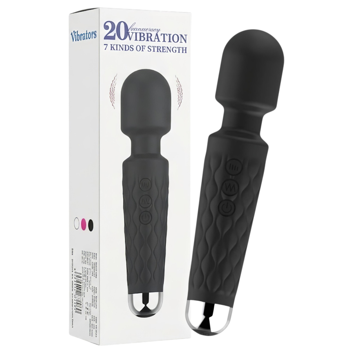 Lonely - masažer vibrator s 20 funkcija - akumulatorski - crni