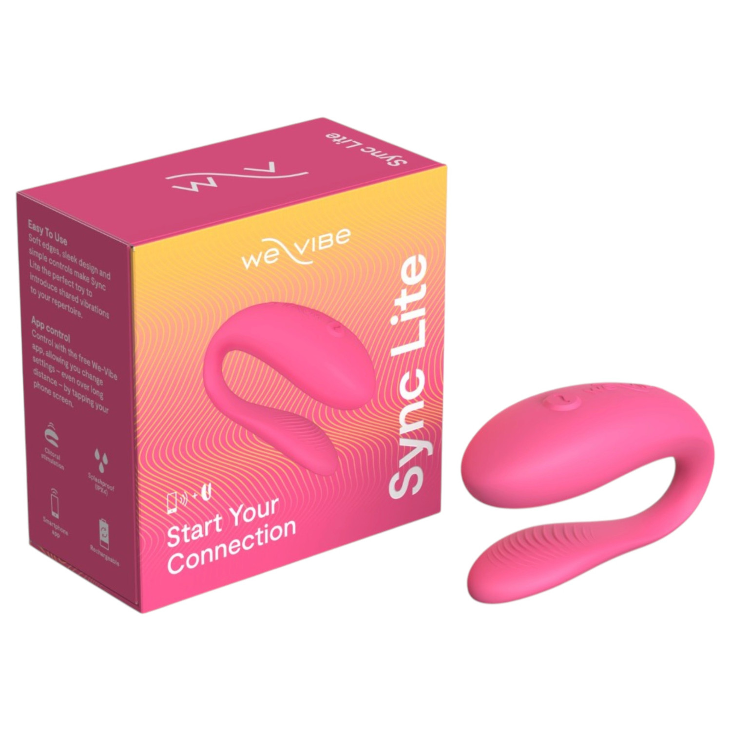 We-Vibe Sync Lite - parni vibrator s aplikacijom i daljinskim upravljačem (rozi)