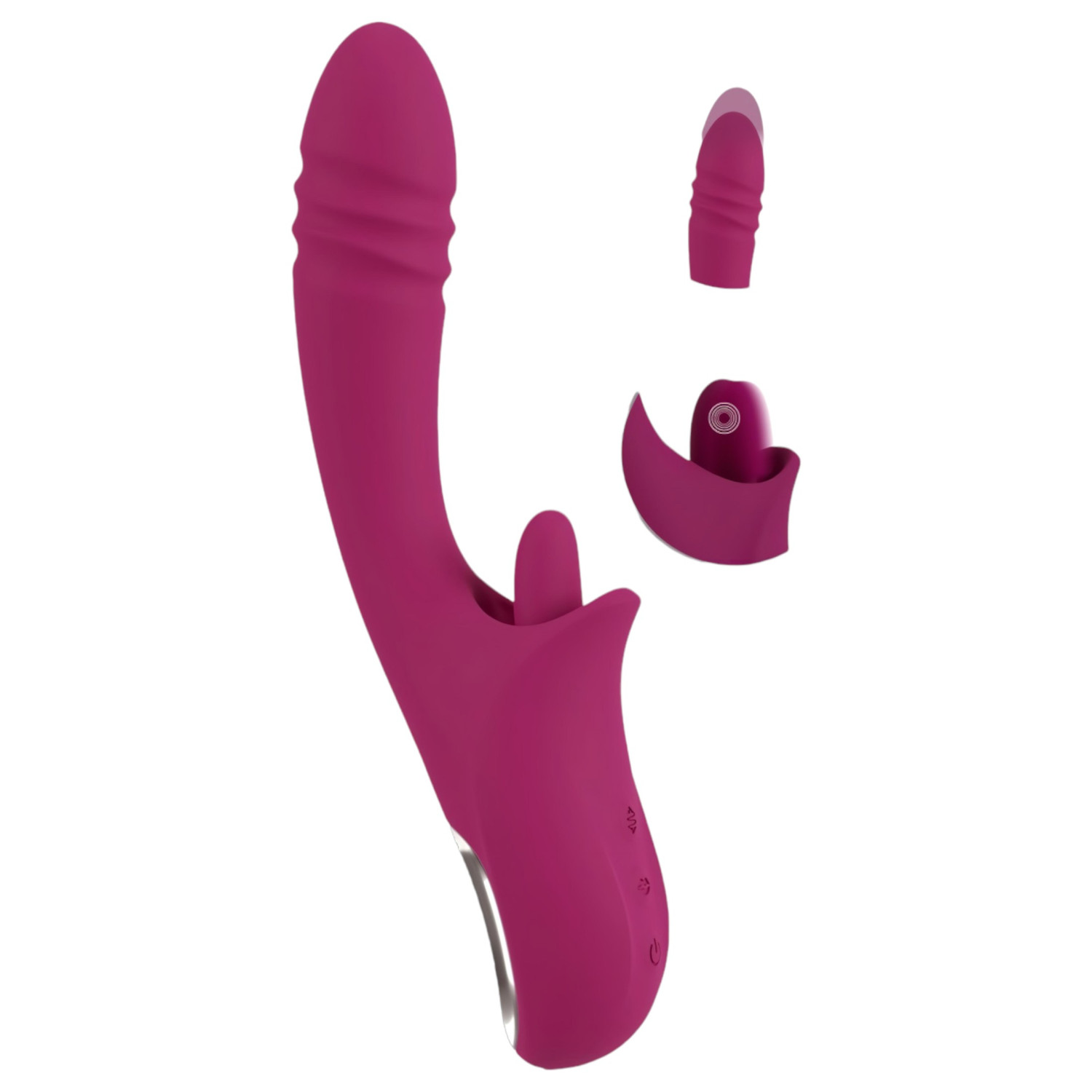 Javida - Vibrator s jezikom i pokretima - ljubičasti