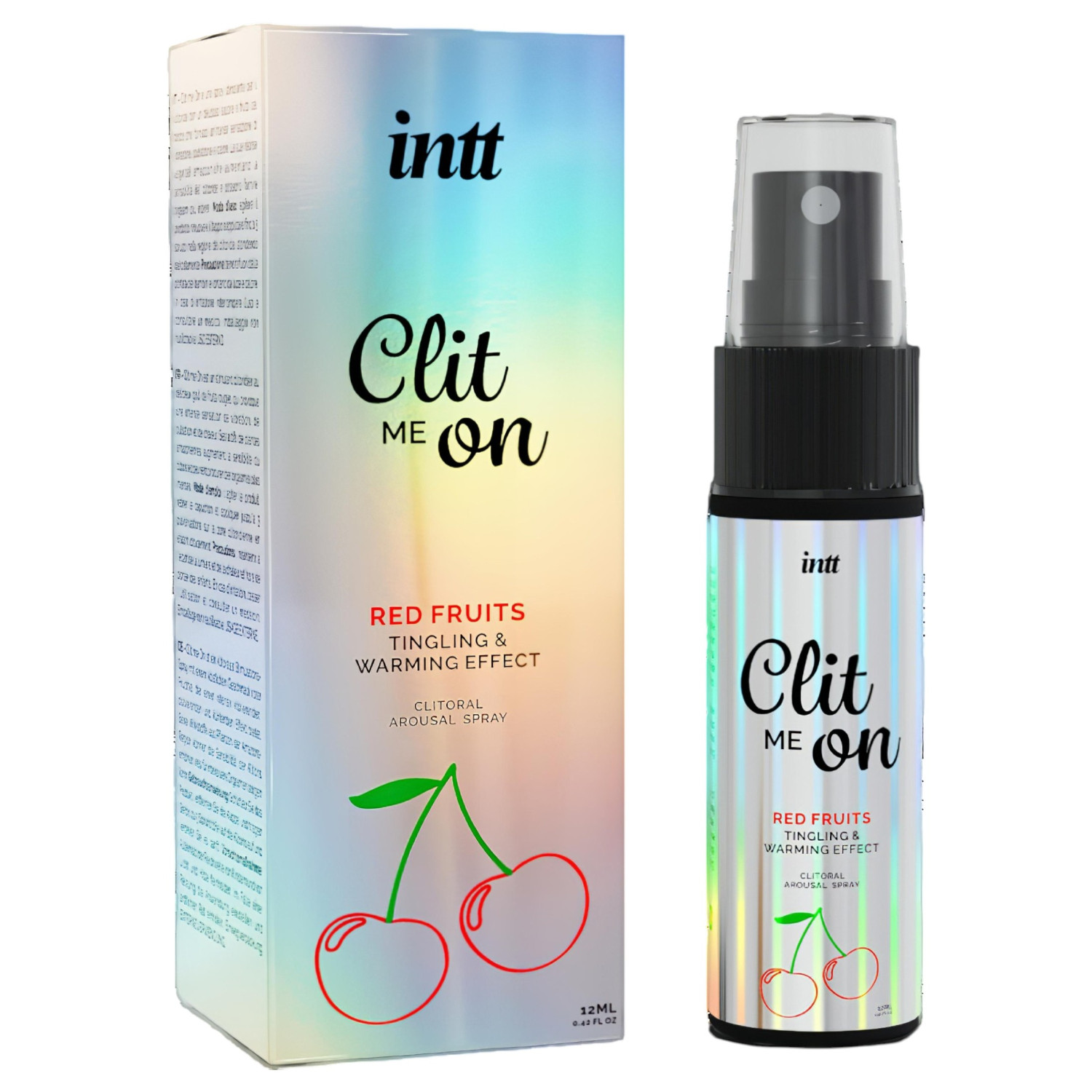 intt Clit Me On - tekući vibrator sprej za klitoris - crveno voće (12 ml)