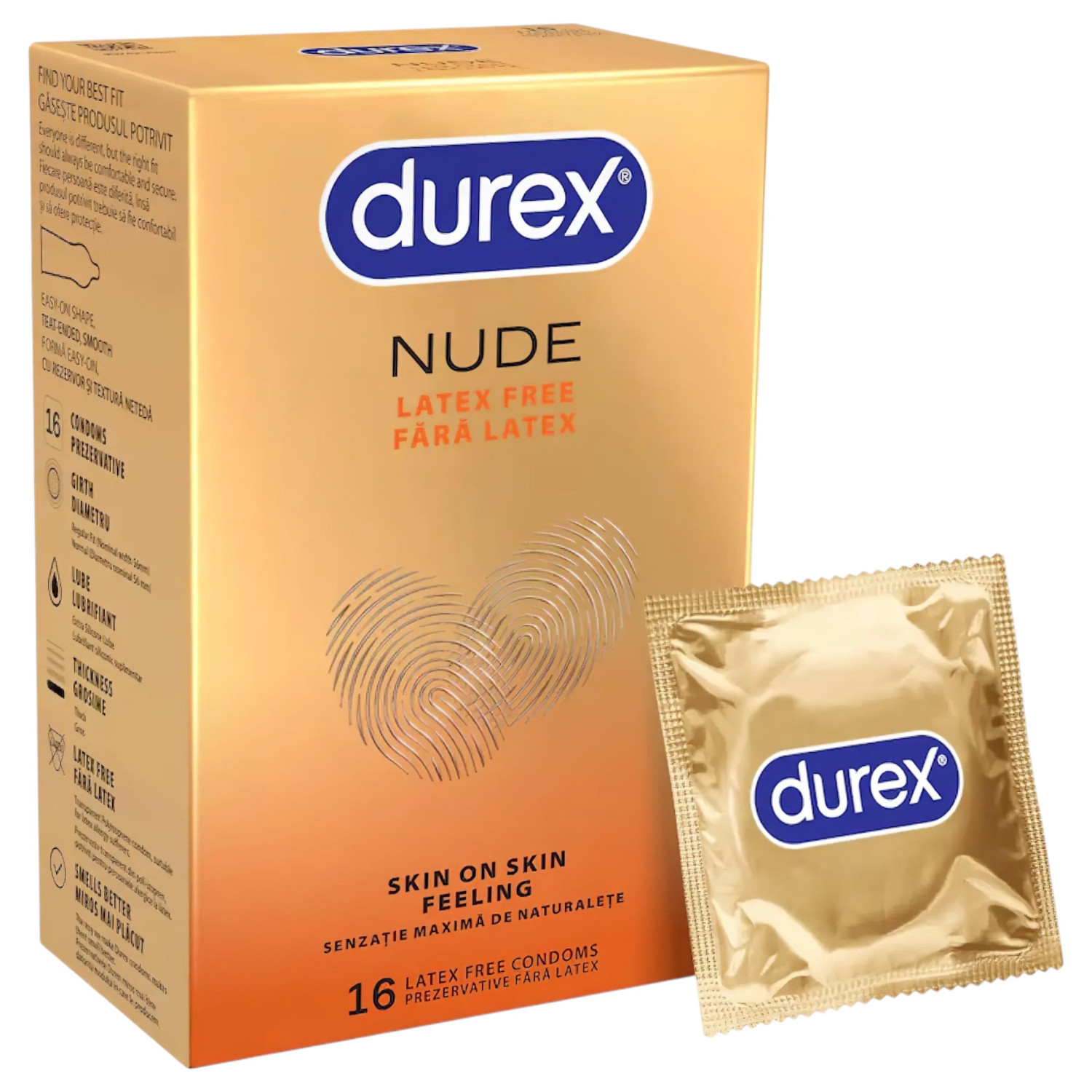 Durex Real Feel - kondomi bez lateksa (16 kom)