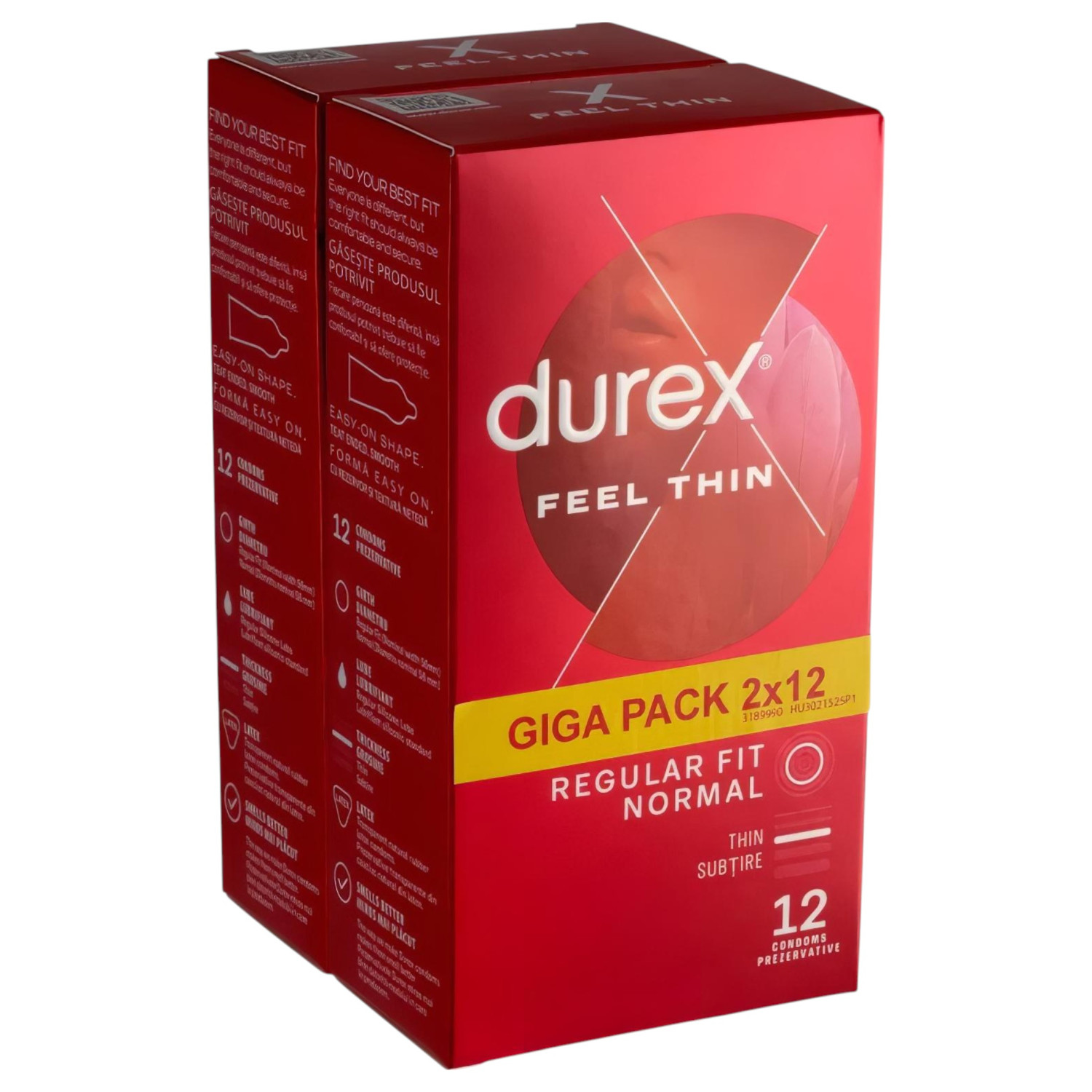 Durex - kondomi Feel Thin - prirodan osjećaj - paket 2x12 komada