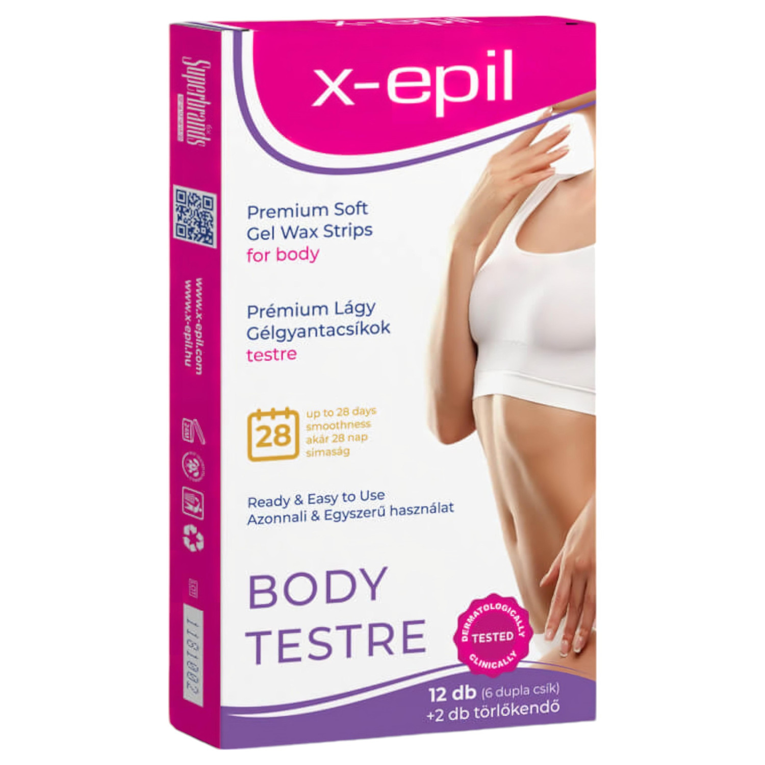 X-Epil - trakice s gel voskom za tijelo - 12 komada
