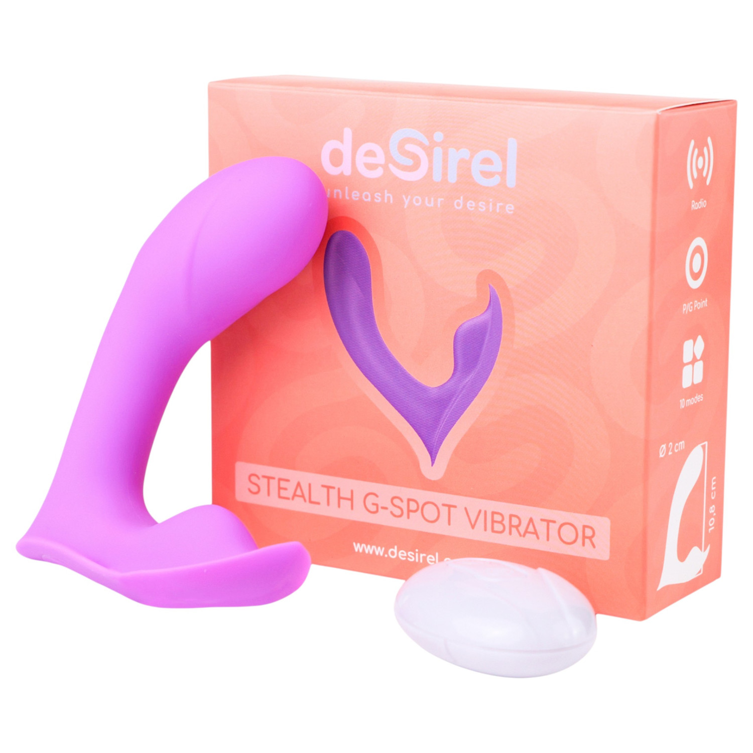 Desirel Insider - Vibrator za G-točku i prostatu - ljubičasti