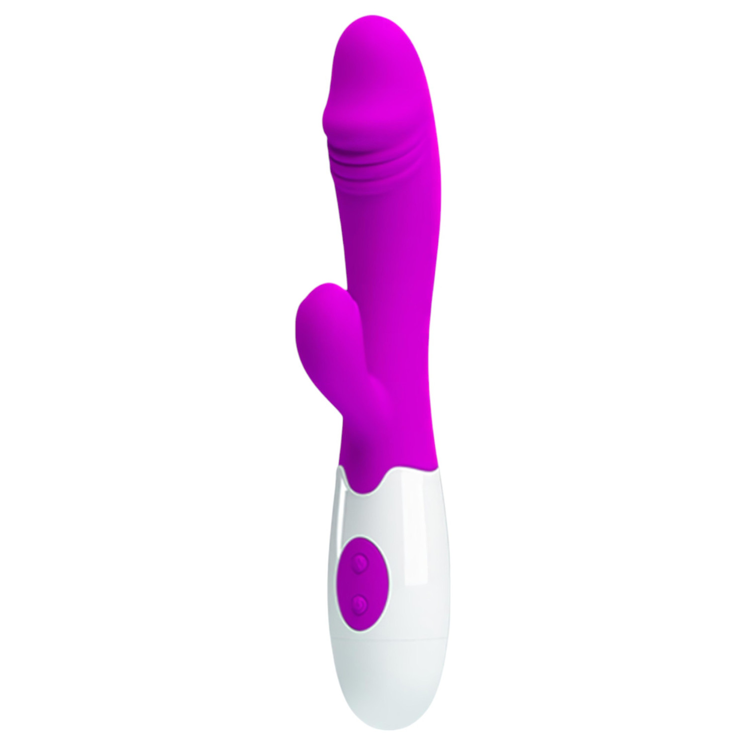 Pretty Love Snappy - vodootporan vibrator za G-točku s nastavkom za klitoris (ljubičasti)
