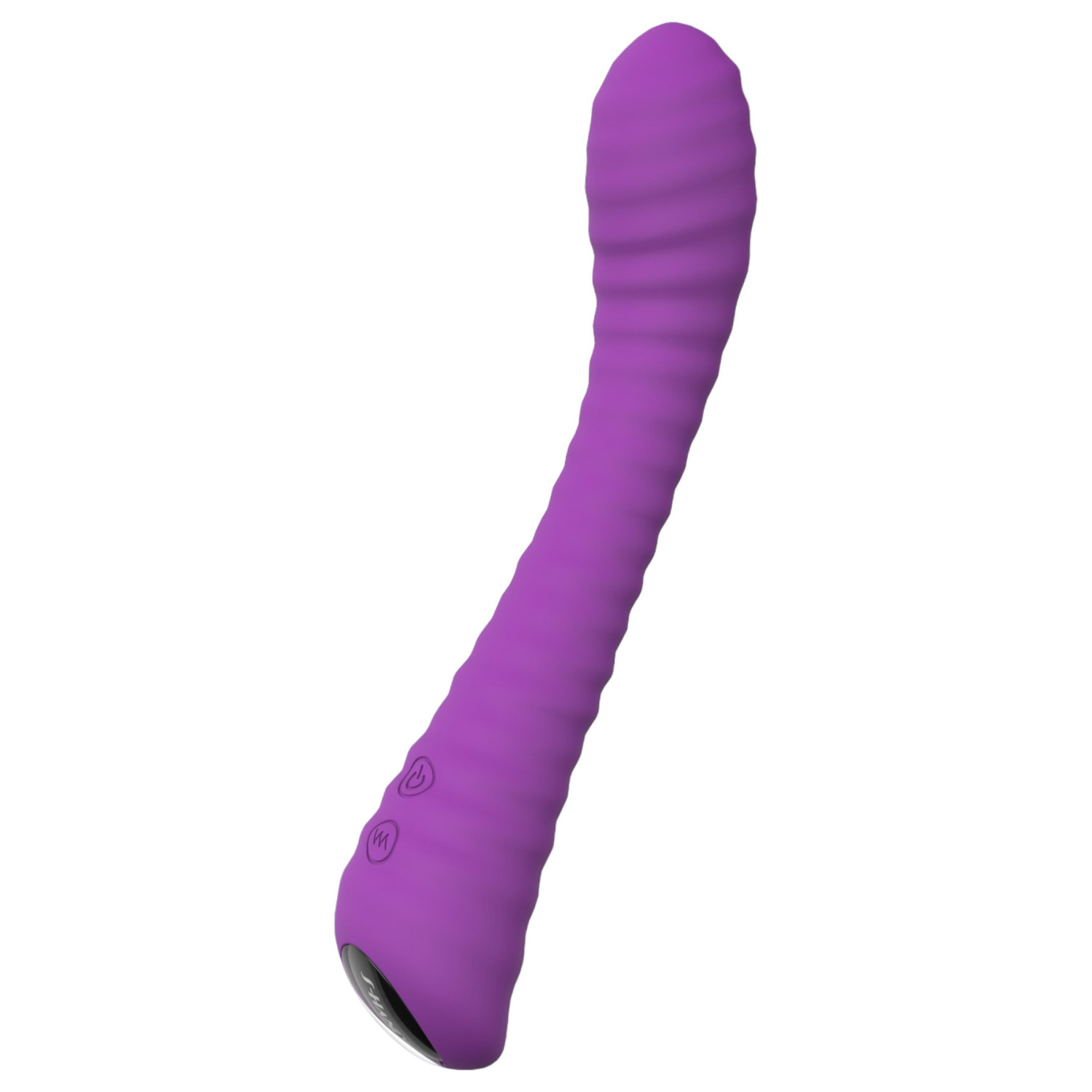 Sex HD Sunshine - baterijski, rebrasti G-točka vibrator (ljubičasti)