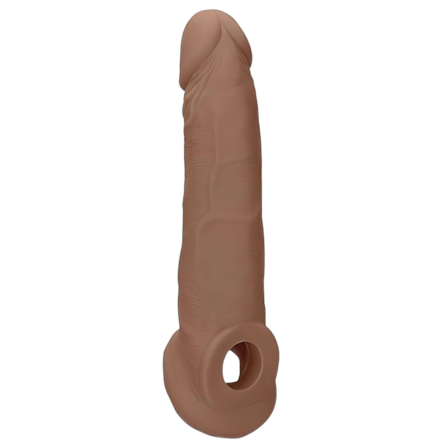 RealRock - penis navlaka 21,5 cm - tamno prirodna boja