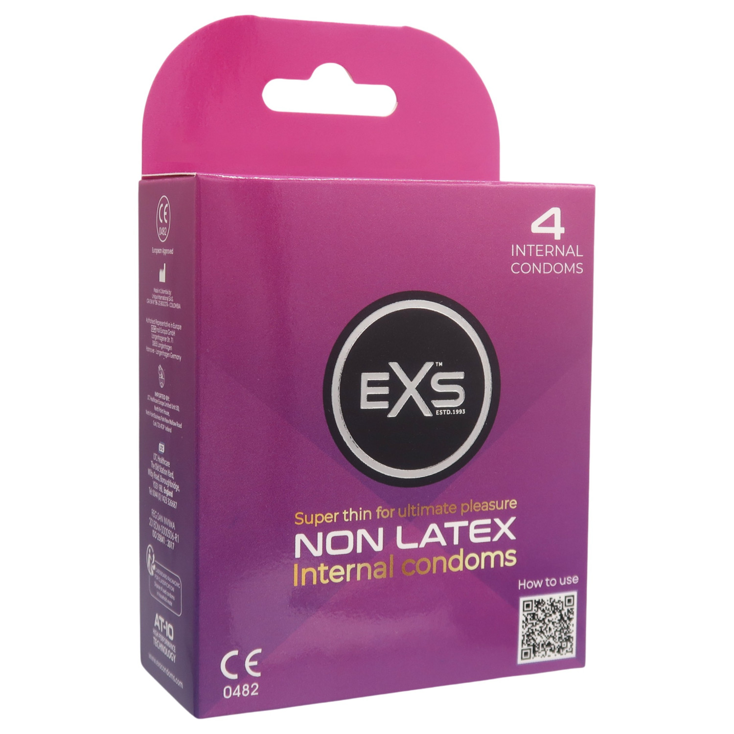 EXS Internal Condom - bezlateksni ženski kondom (4 kom)