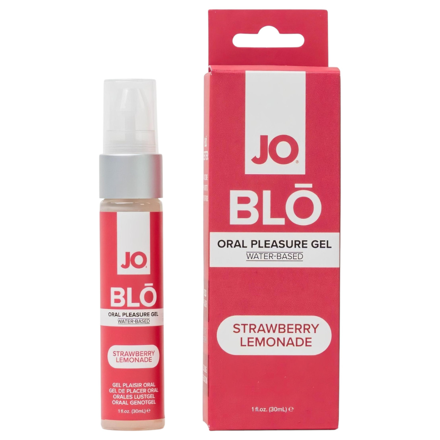 System JO BLO - aromatizirani oralni gel, jagoda-limunada (30 ml)