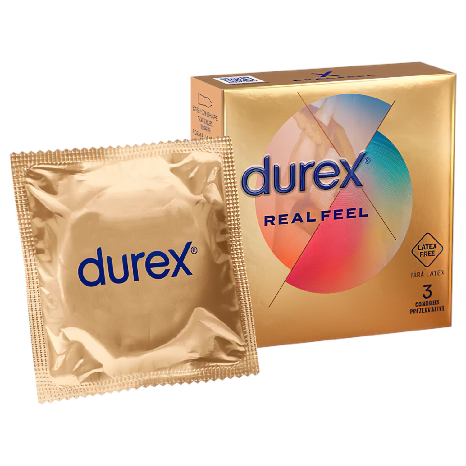 Durex Real Feel - kondom bez lateksa (3 kom)