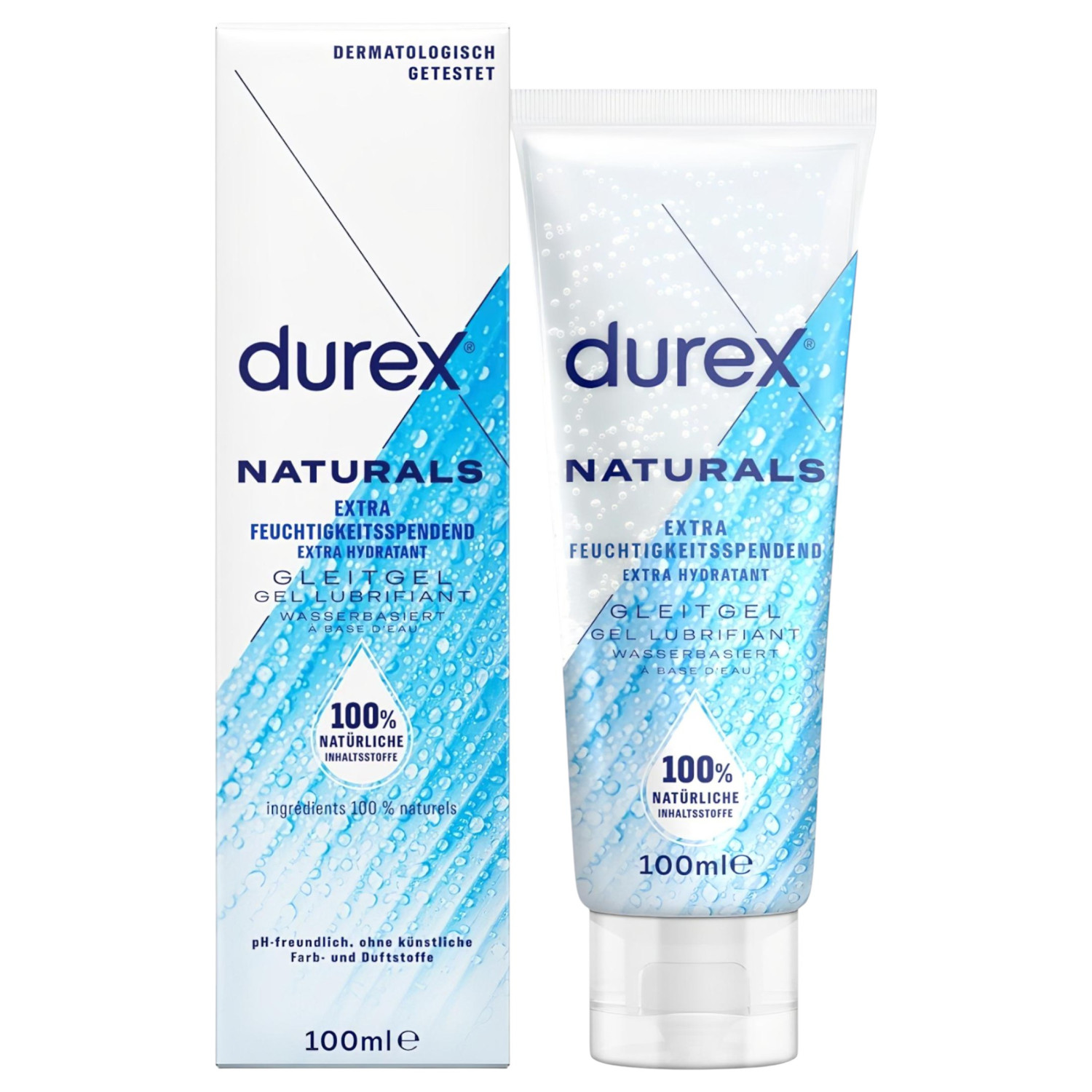 Durex Natural - lubrikant na bazi vode - hidratantni - 100 ml