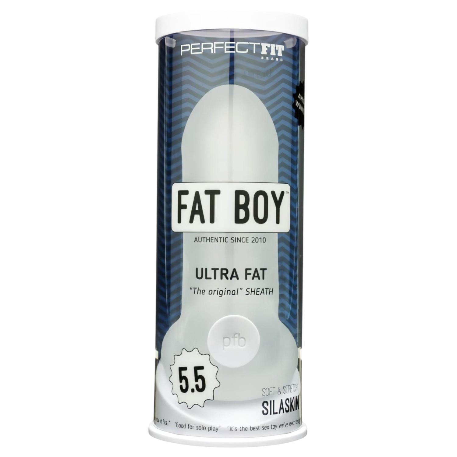 Perfect Fit - Fat Boy Original Ultra Fat - navlaka za penis (15 cm, bijela)
