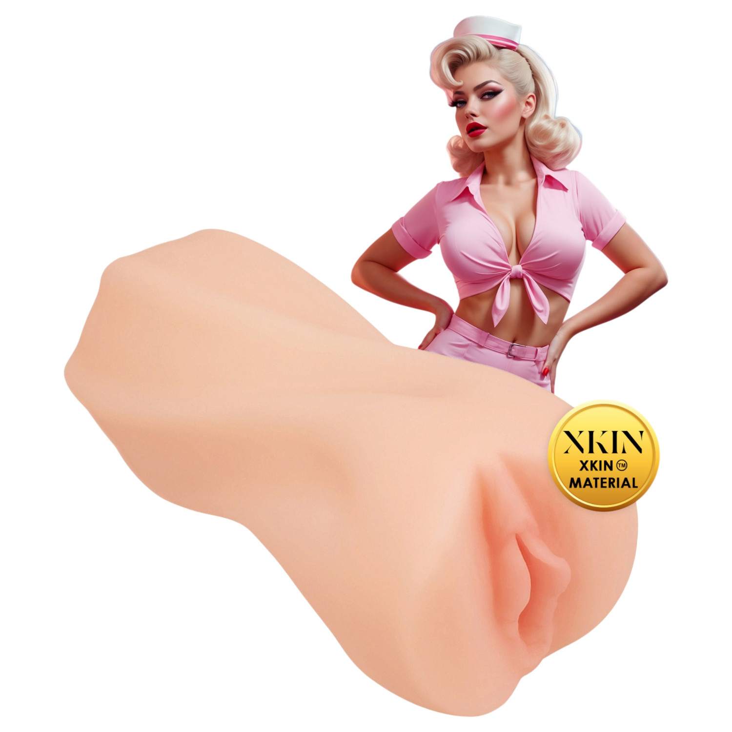 XKIN Cutie Darla - realistična umjetna vagina masturbator (natur)