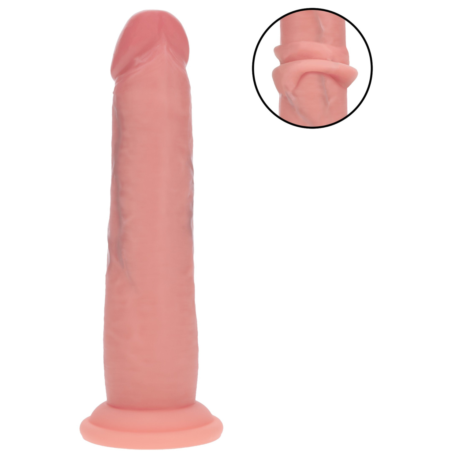 RealRock - dvostruke gustoće realistični dildo (boja kože) - 18,5 cm