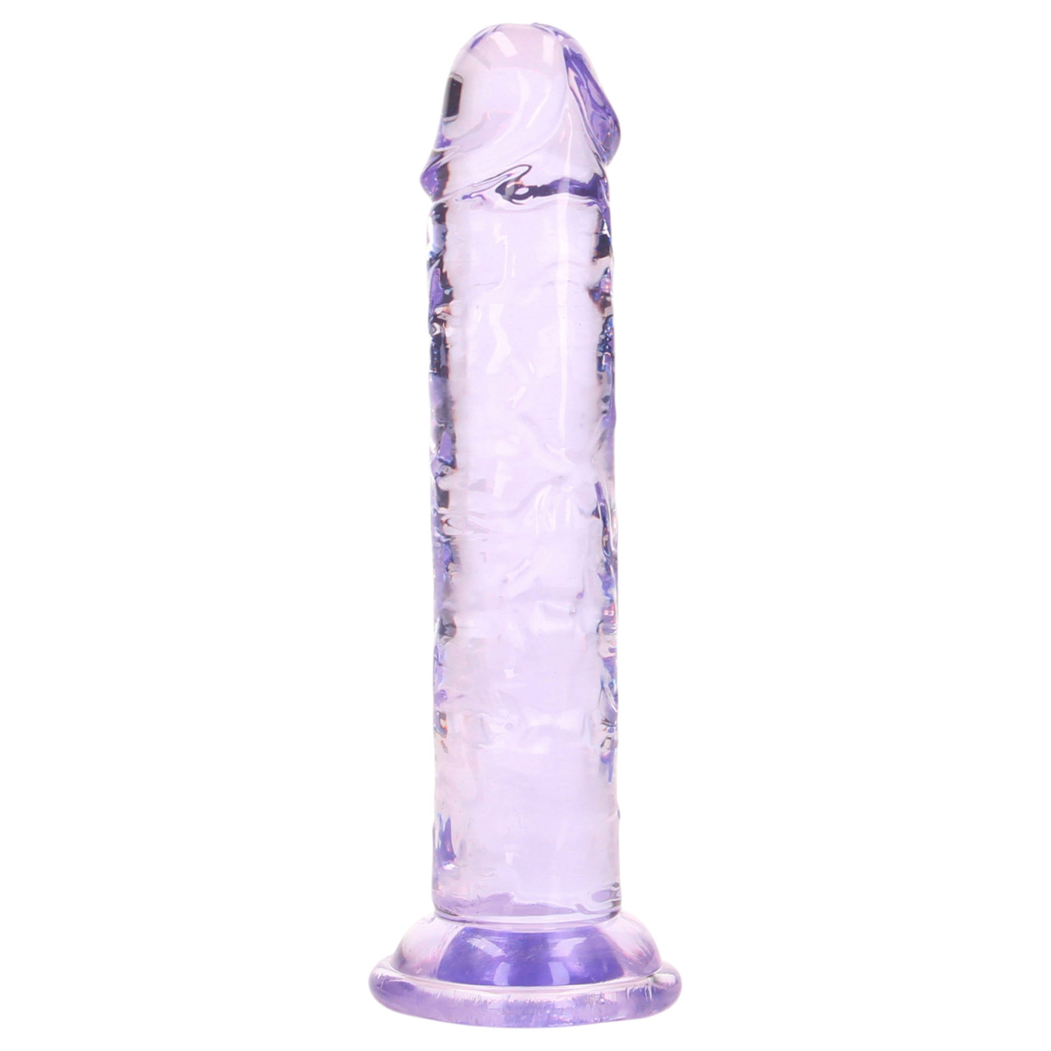 RealRock - realistični dildo s vakuumskom čašicom (ljubičasti) - 12,7 cm