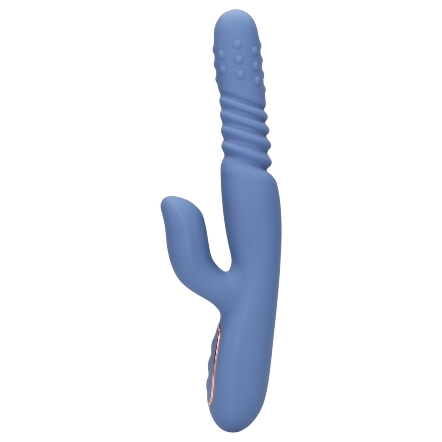 Loveline - zagrijavajući potisni vibrator (plavi)
