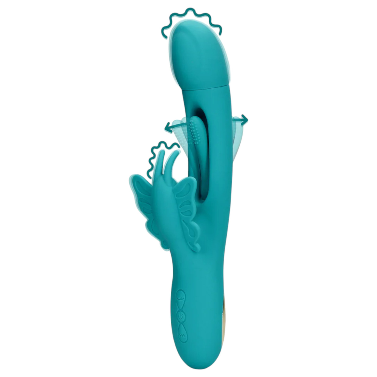 Loveline - vibrator leptir s jezikom - tirkizna